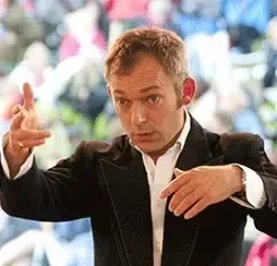 Charles Hazlewood, Artistic Director of Paraorchestra and Sky Arts Ambassador, conducting an ensemble or leading an interactive leadership workshop for business professionals