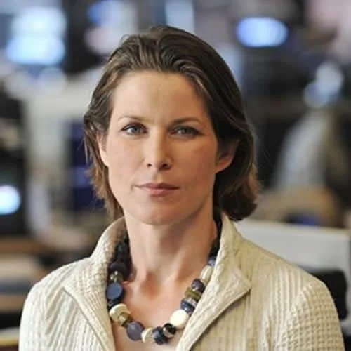 Headshot of Stephanie Flanders, economics editor and broadcaster, expert on markets, policy and economic narrative
