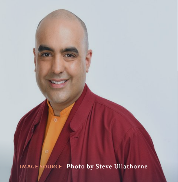 Gelong Thubten headshot, Buddhist monk, author and keynote speaker on mindfulness