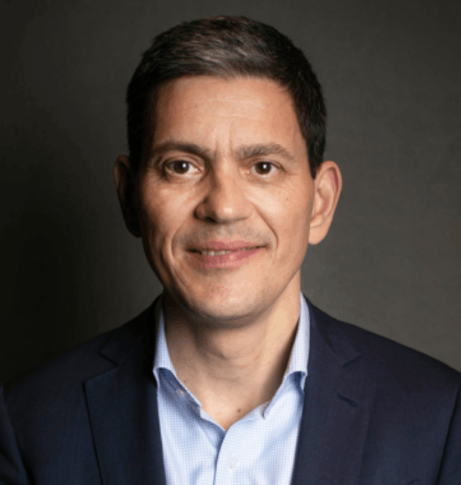 David Miliband delivering keynotes for 92 Speakers on the New World Disorder, humanitarian innovation, and the age of impunity.