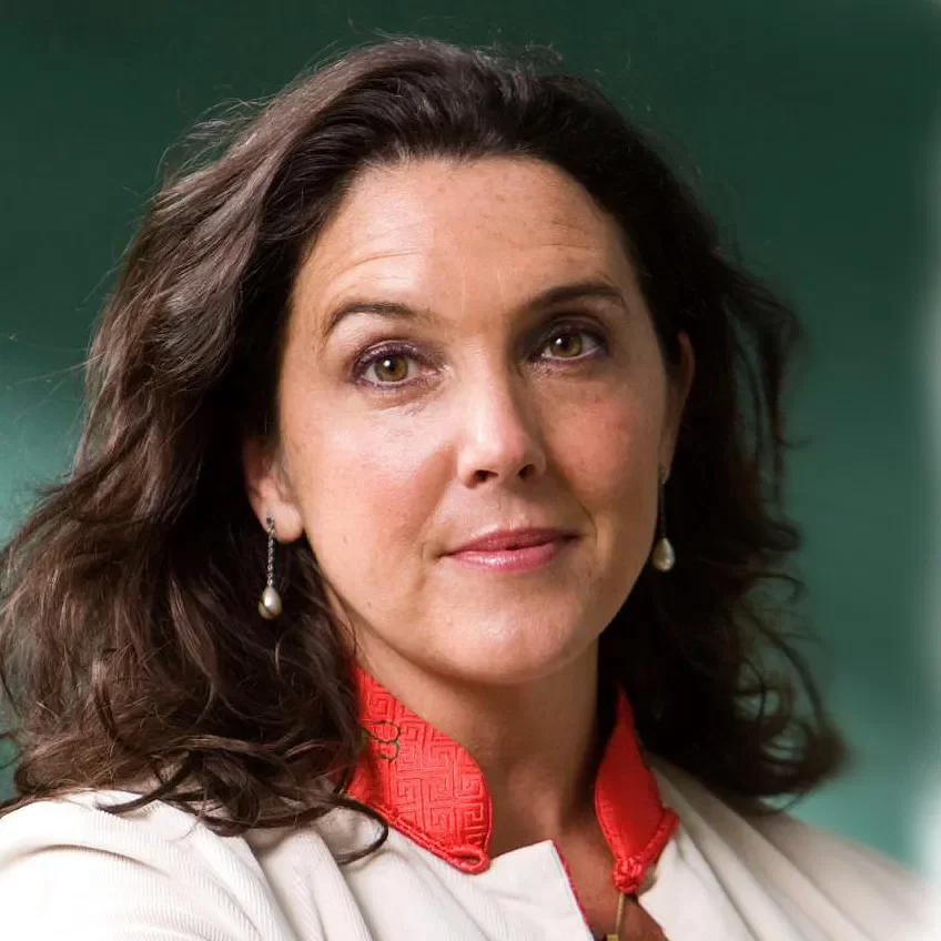 Professor Bettany Hughes OBE, author of "The Seven Wonders of the Ancient World", on stage for 92 Speakers delivering keynotes on "The Anatomy of Wonder" and 2026 archaeological insights.