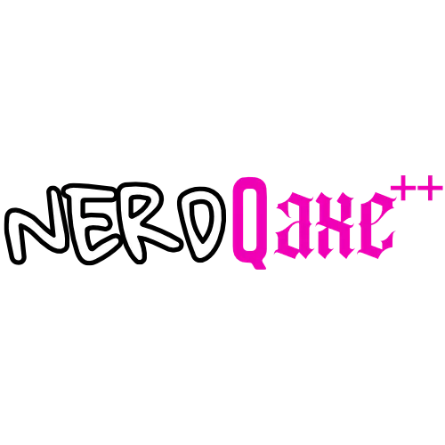 Stylized text with "NERD" in white and "Qare" in purple graffiti font on black background.