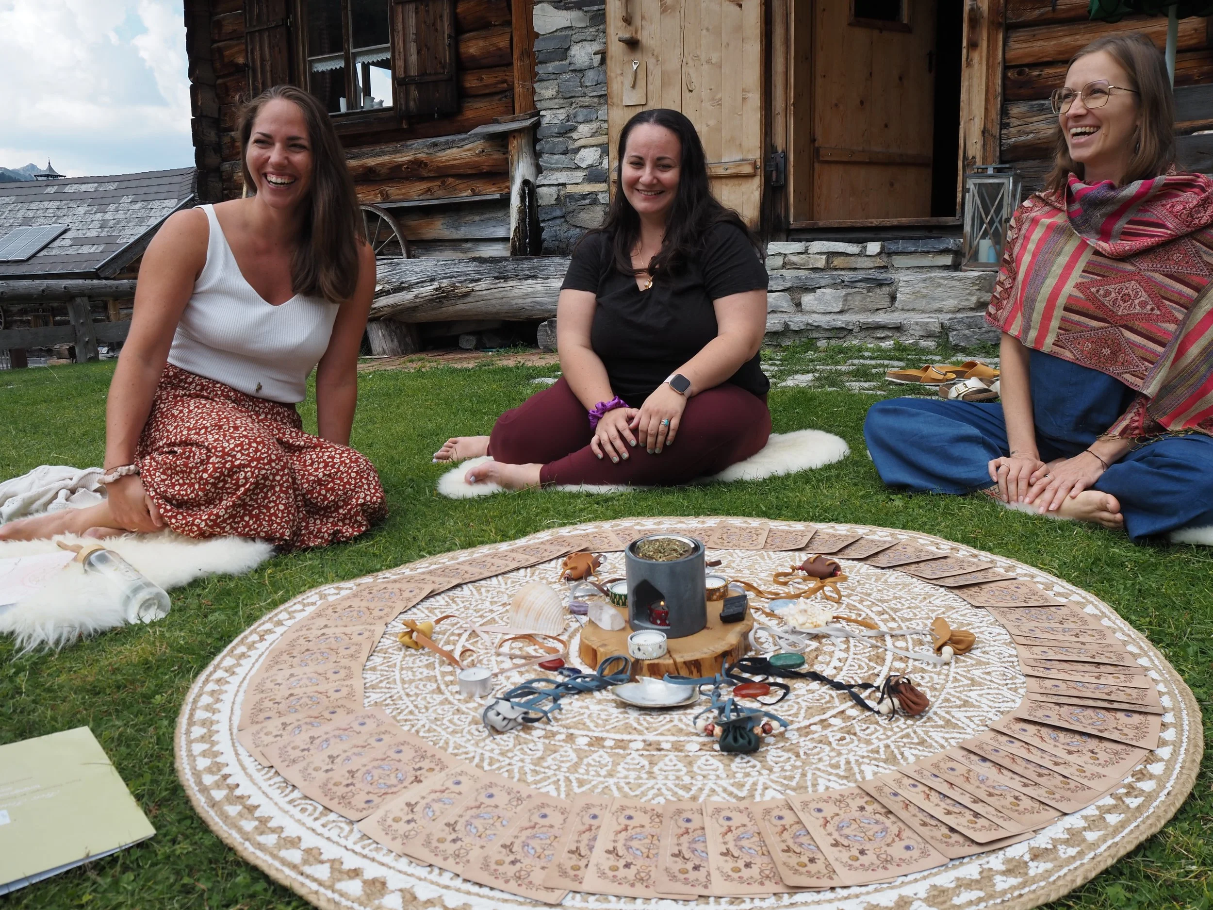 Woman gathering in a circle