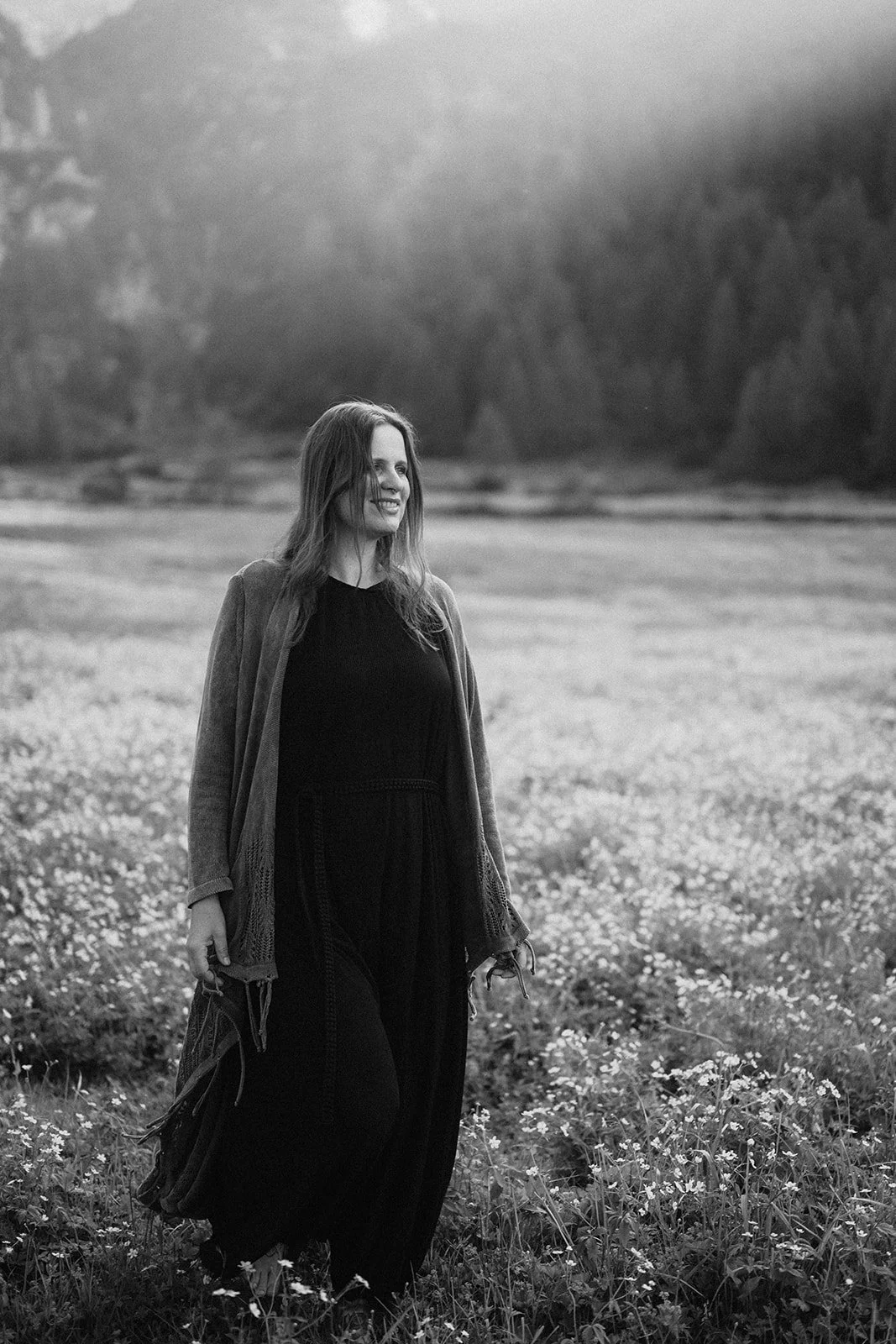 Nina in the woods