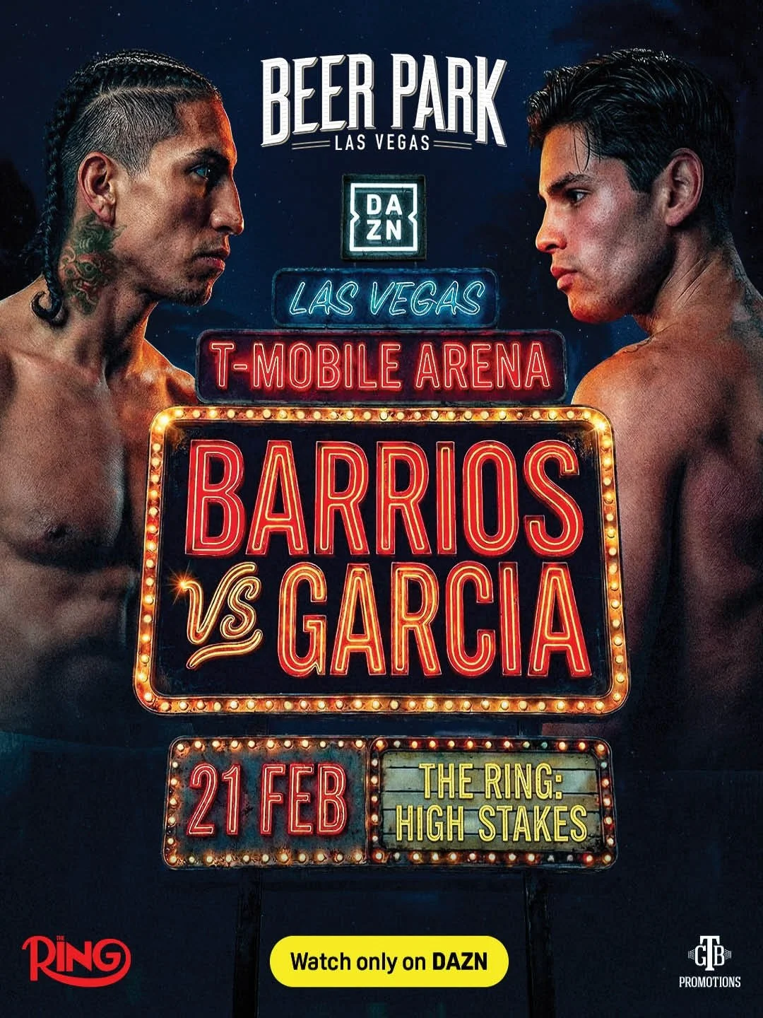 HIGH STAKES IN VEGAS 🥊🎰

watch mario barrios defend his wbc welterweight world title against ryan garcia with us on the rooftop! february 21st starting at 5pm, reserve your table before they&rsquo;re gone 🏃&zwj;♂️💨

#TheRingHighStakes #RyanGarcia