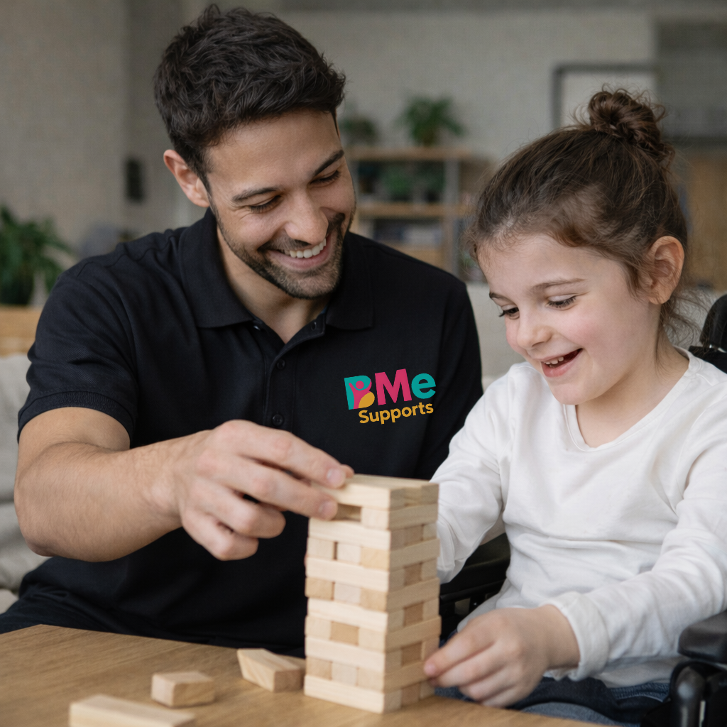 BMe Supports Key Worker supporting a child