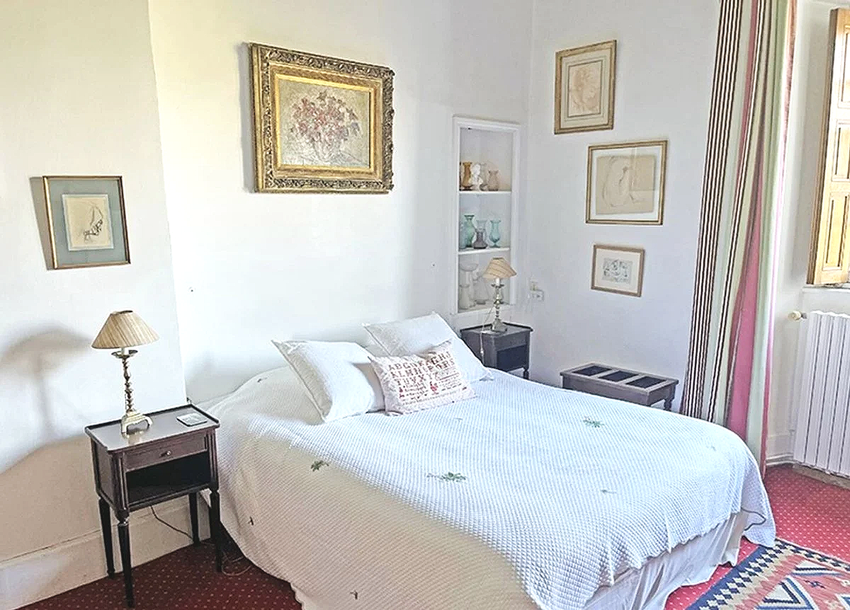 chambre d'hôte au château de Vauville, Normandie, France. Bed and Breakfast, Vauville, Cotentin, Normandy