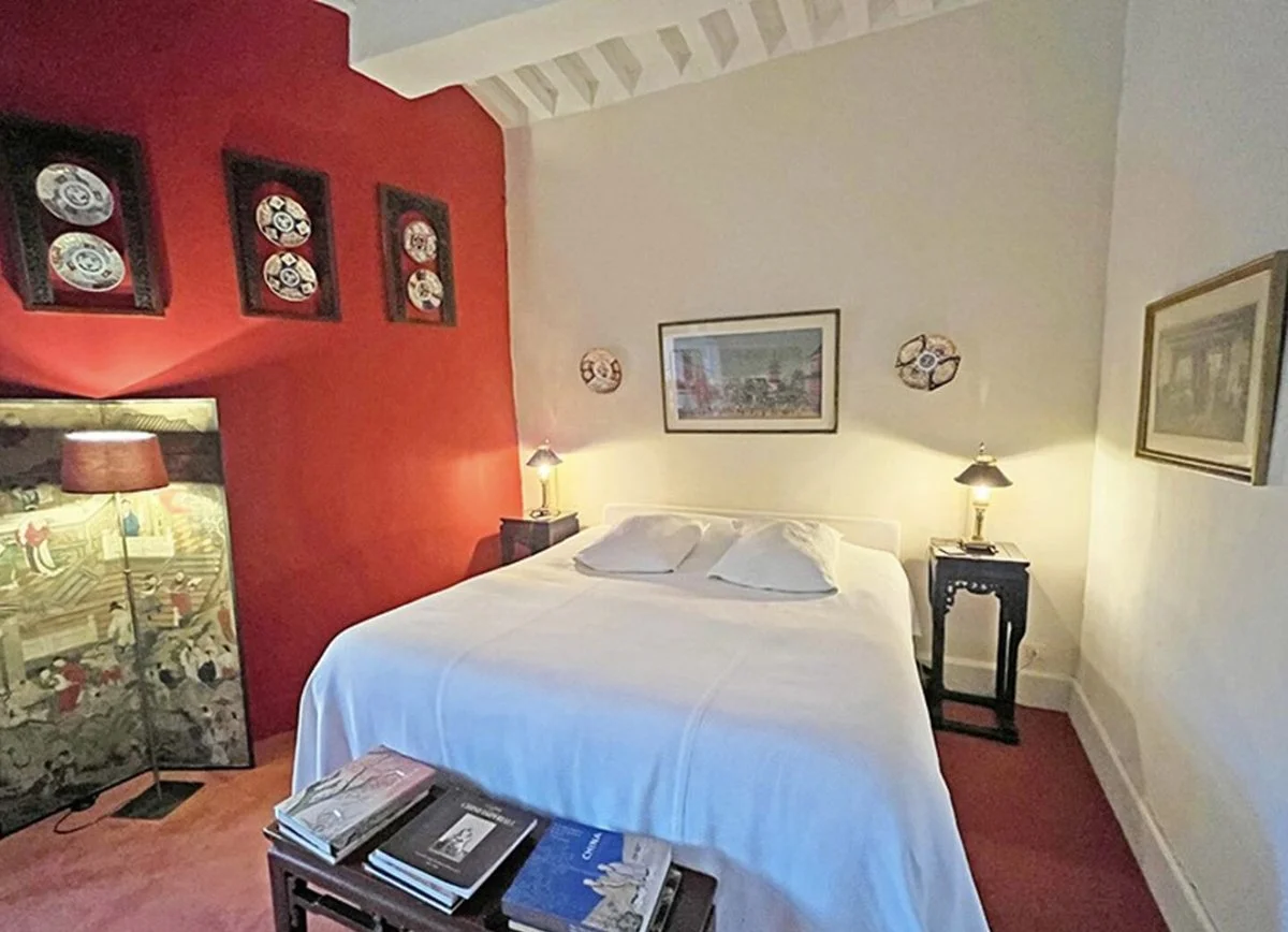 chambre d'hôtes, Château de Vauville, chateau de Vauville, La Hague, Cotentin, la Manche, Normandie, Normandy, bed and breakfast, France, chambre chinoise, décor chinois
