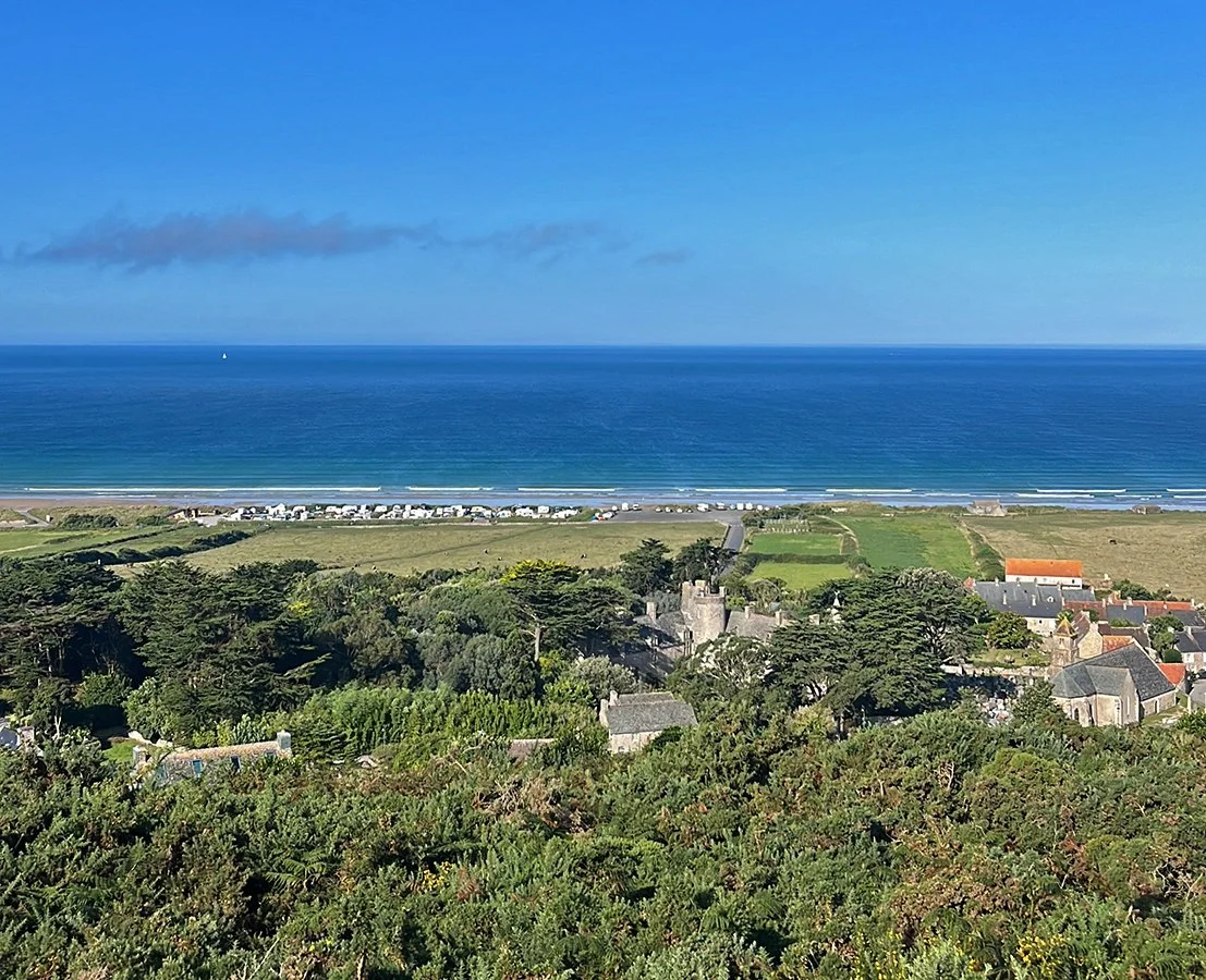 Chateau de Vauville, Château de Vauville, baie de Vauville, La Hague, Cotentin, la Manche, Normandie, Normandie