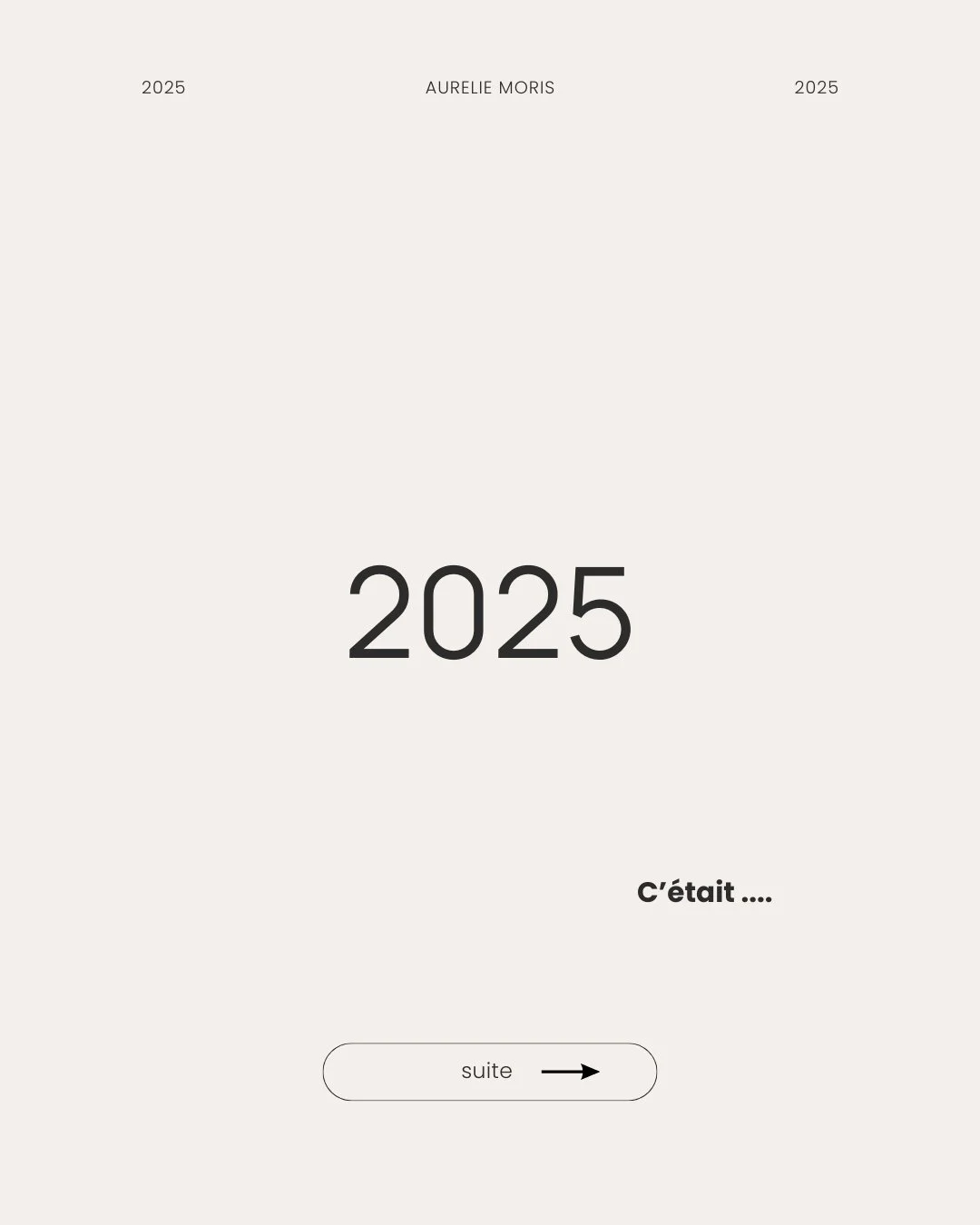 2025, c'&eacute;tait...

Des familles qui se retrouvent.
Des b&eacute;b&eacute;s qui d&eacute;couvrent le monde.
Des enfants qui grandissent trop vite.
Des fous rires impossibles &agrave; poser.
Des larmes de joie en d&eacute;couvrant les photos.

Ce