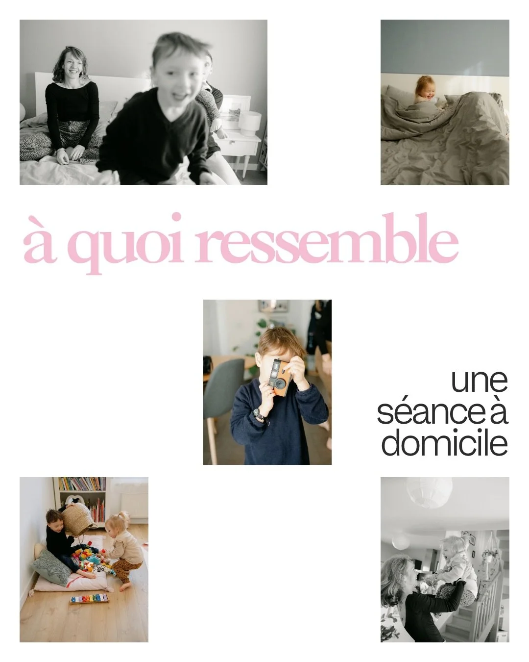 &Agrave; quoi ressemble une s&eacute;ance photo &agrave; domicile ?

Souvent, &agrave; des choses que vous faites d&eacute;j&agrave; ensemble. On joue, on lit, on pr&eacute;pare quelque chose &agrave; manger, on s&rsquo;installe sur le canap&eacute;&