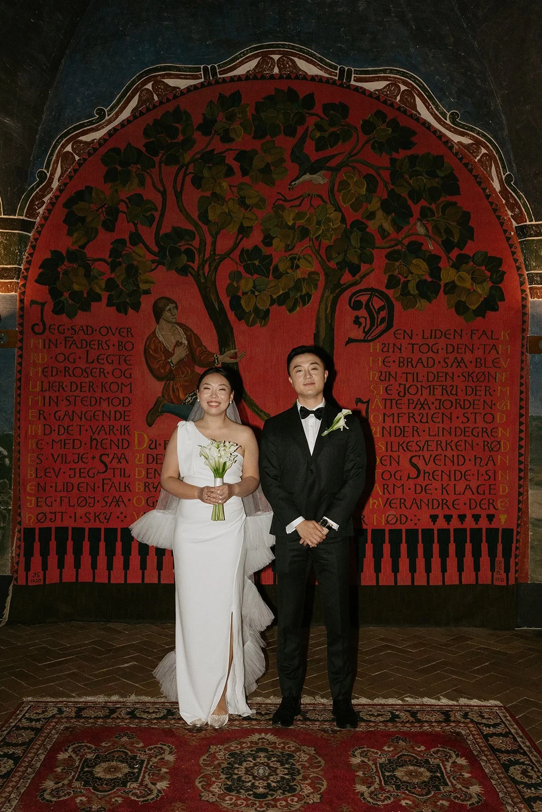couple getting married in denmark city hall copenhagen
