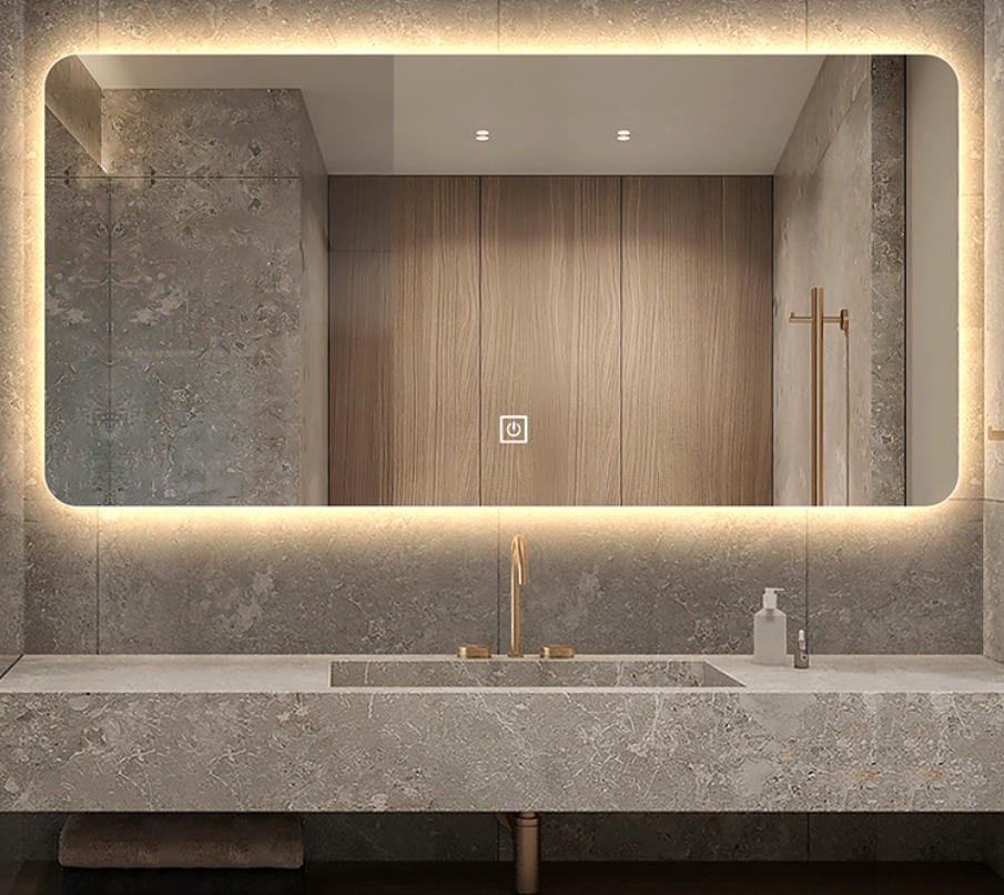 Bezel-Free Mirror-square mirror