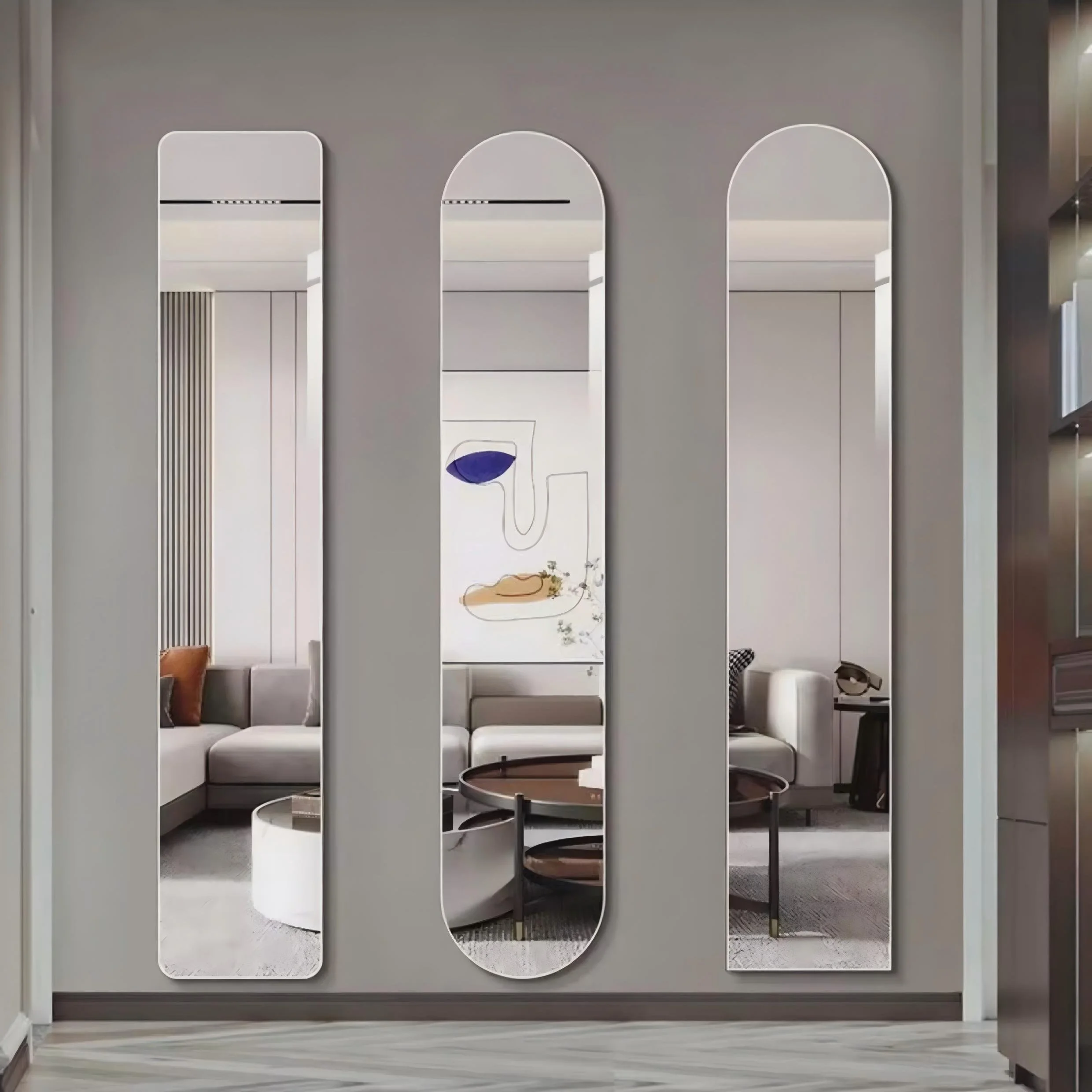 Bezel-Free Mirror- narrow strip