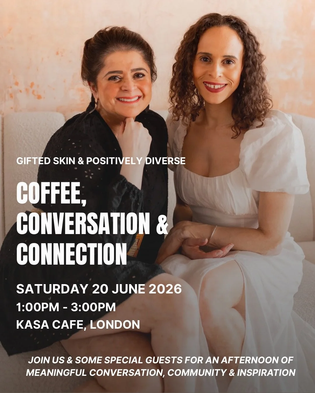Myself and @positivelydiverse are excited to share that we&rsquo;ll be hosting our very first in-person event on Saturday 20 June! 

As many of you know we both have vitiligo and through this community we&rsquo;ve connected with so many incredible pe