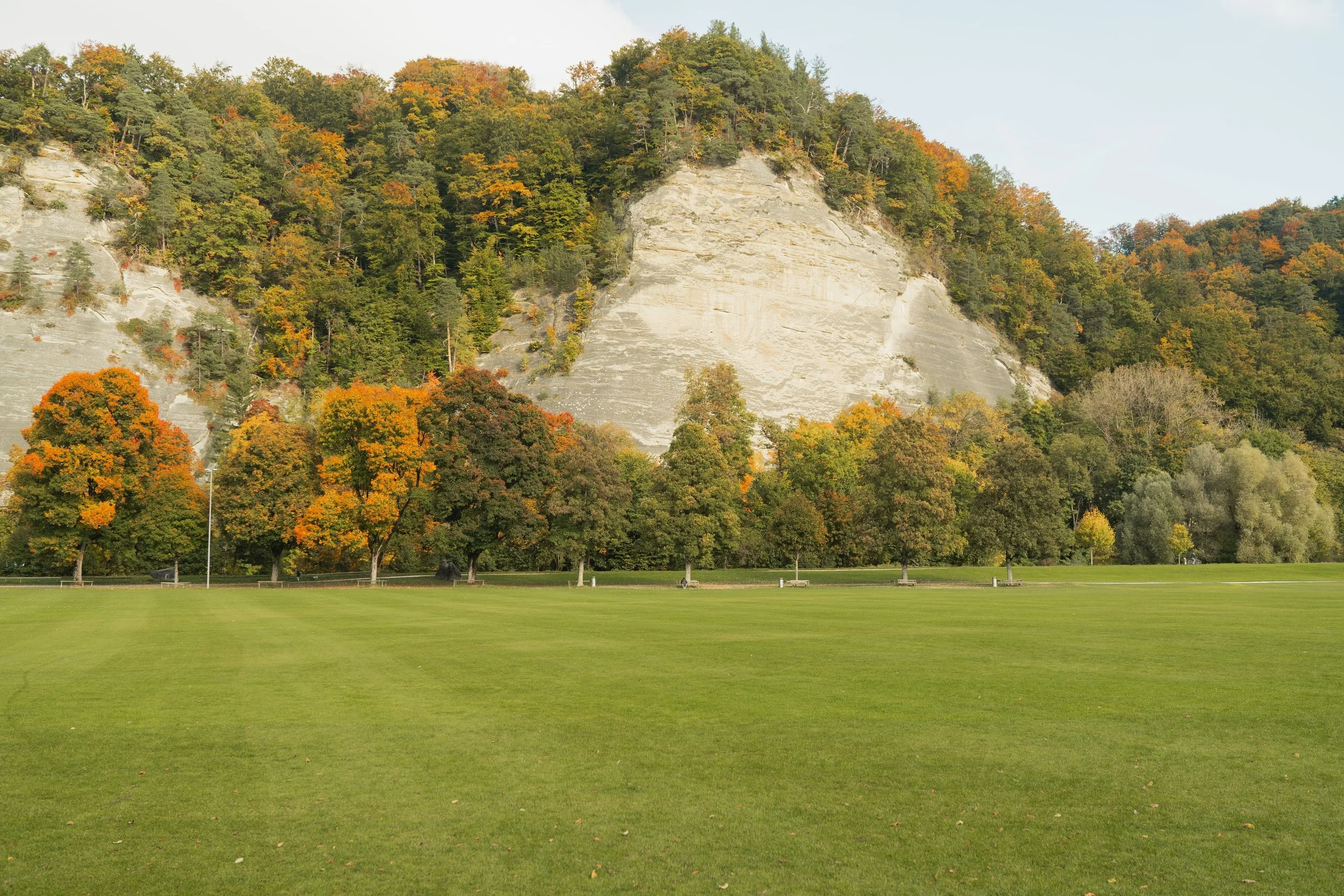 Landschaft bei der Flüe in der Region Burgdorf, ruhig und einladend