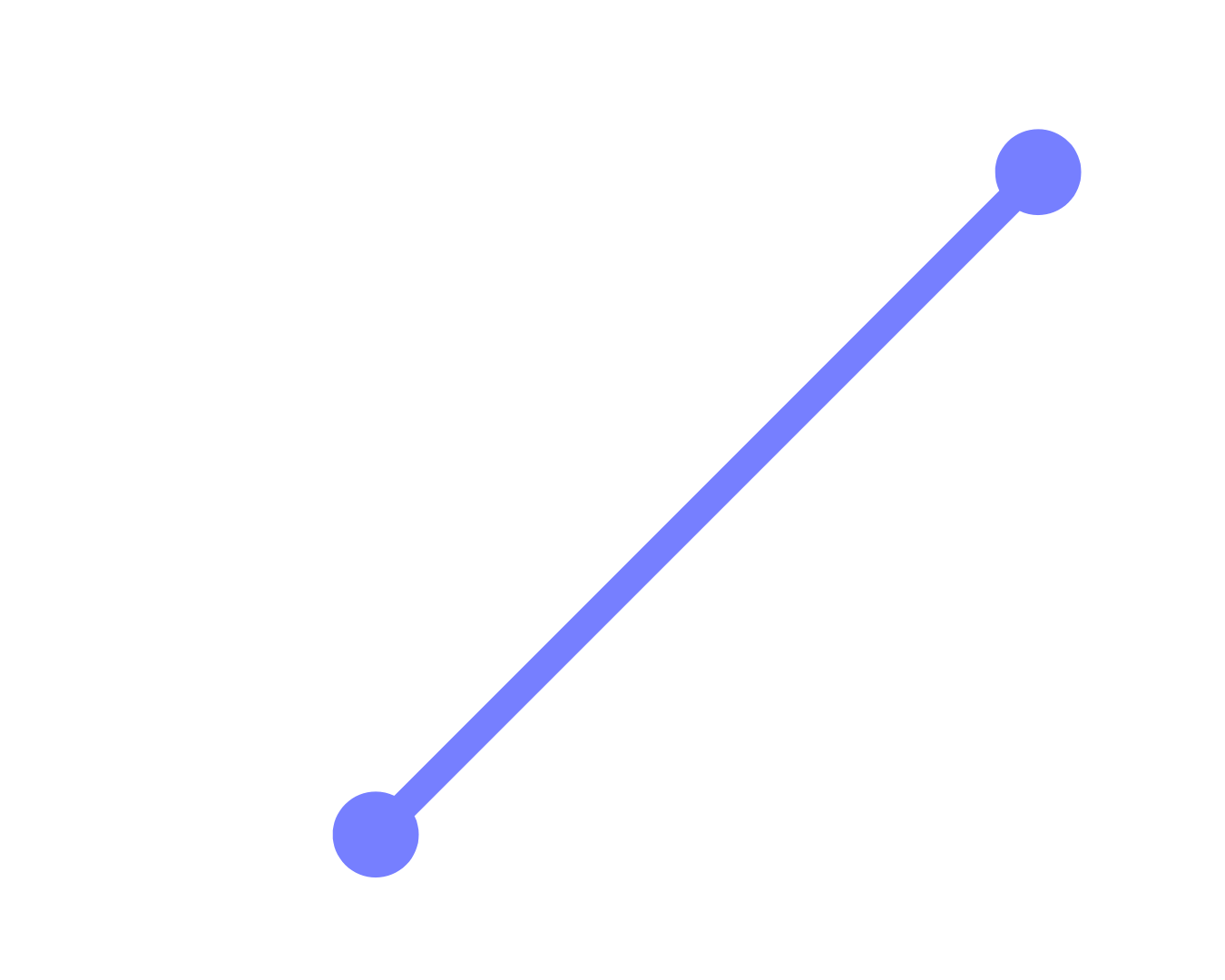 Simple line graph with an upward trend, blue line with circular data points on a white background.