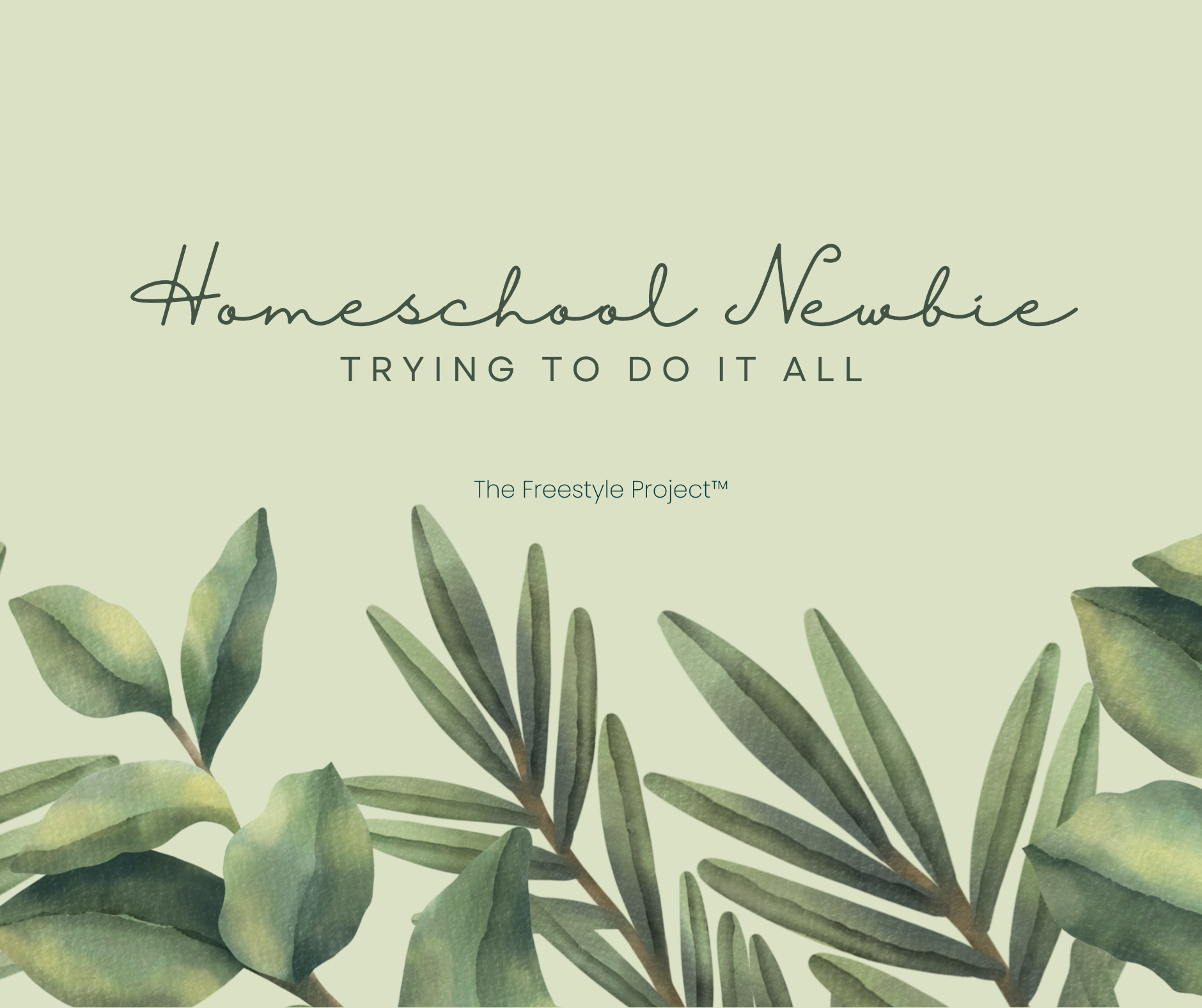 Homeschool Newbie: Trying to Do It All