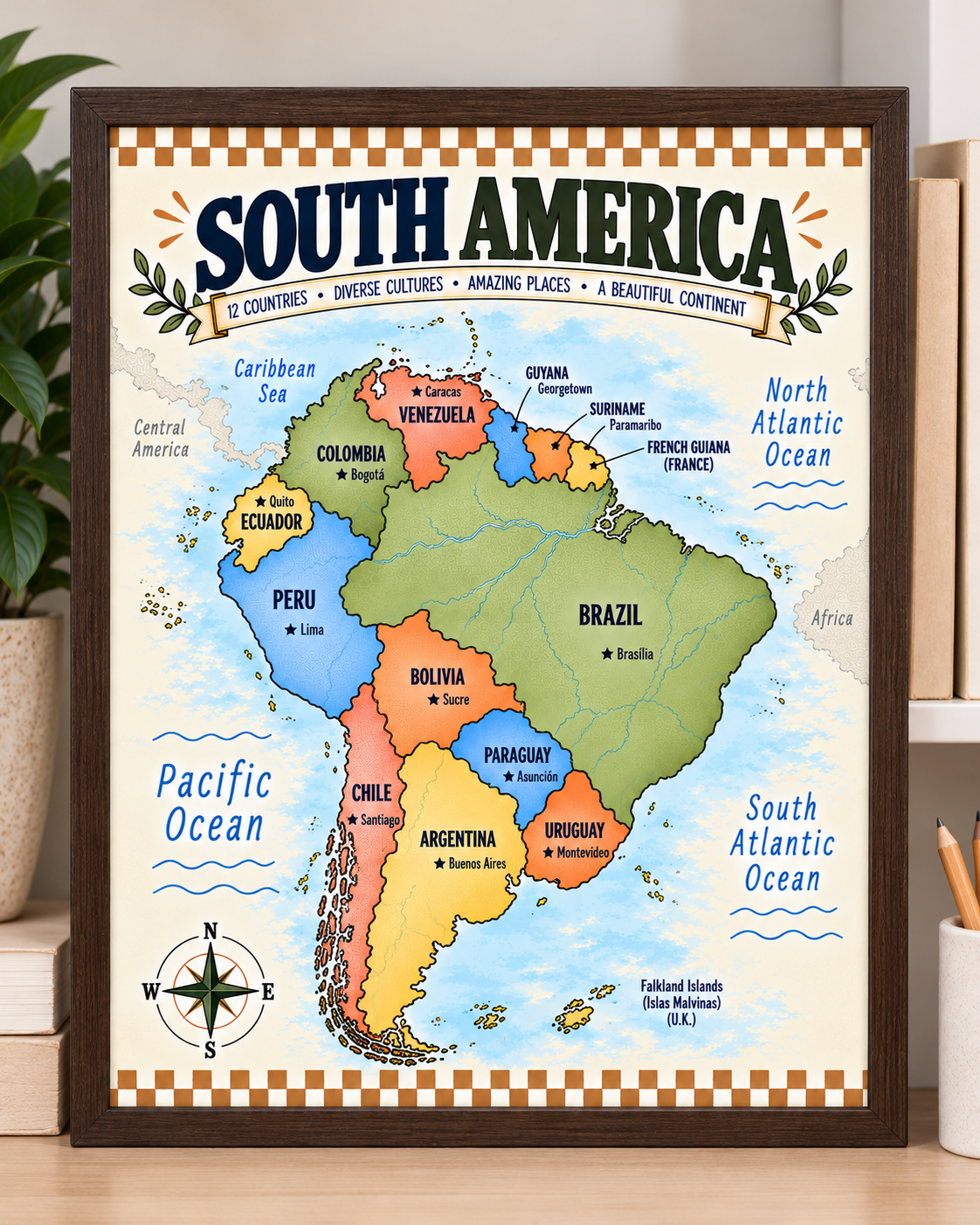South America Map Shelf Display.png