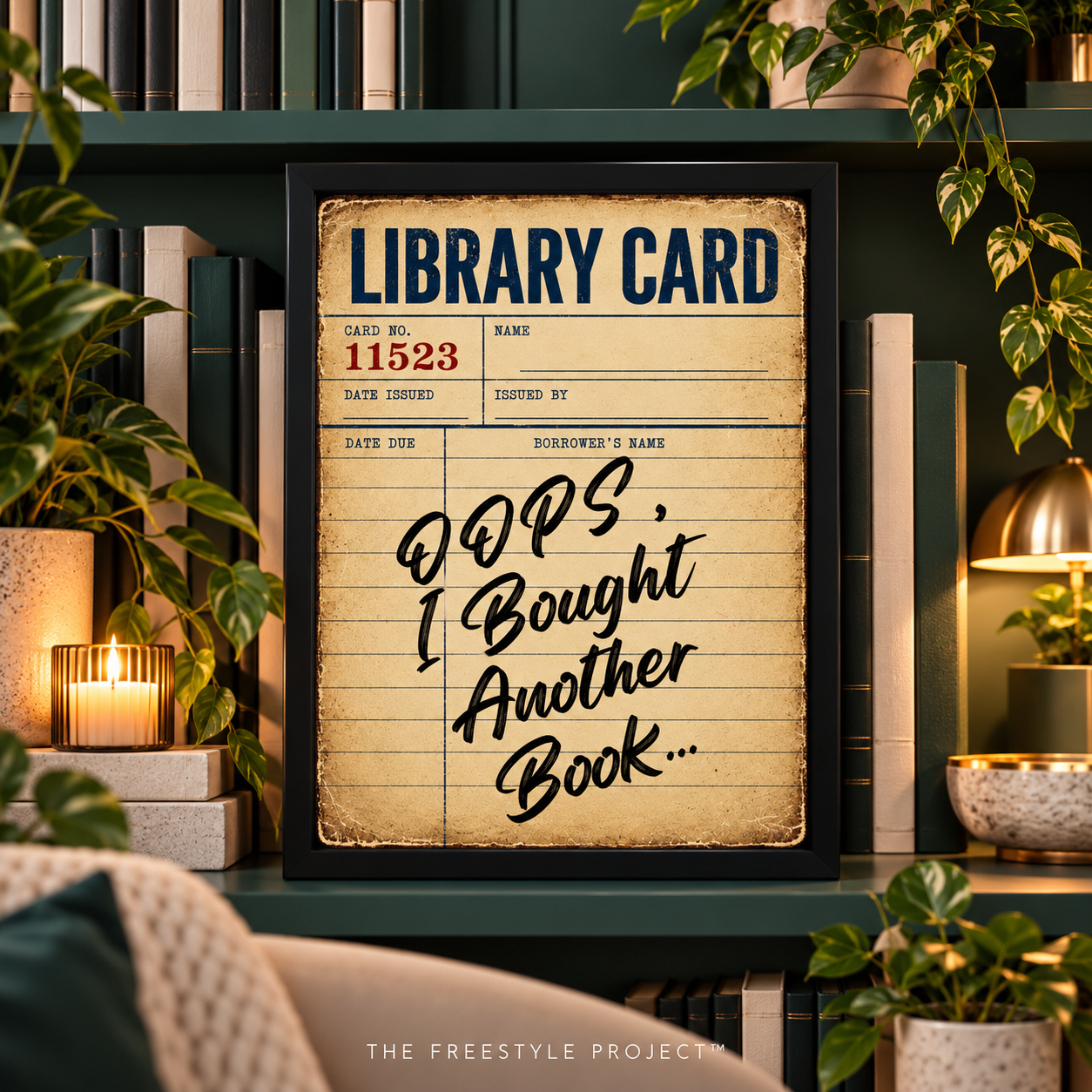 Oops, I bought another book | Poster | Vintage | Digital Download