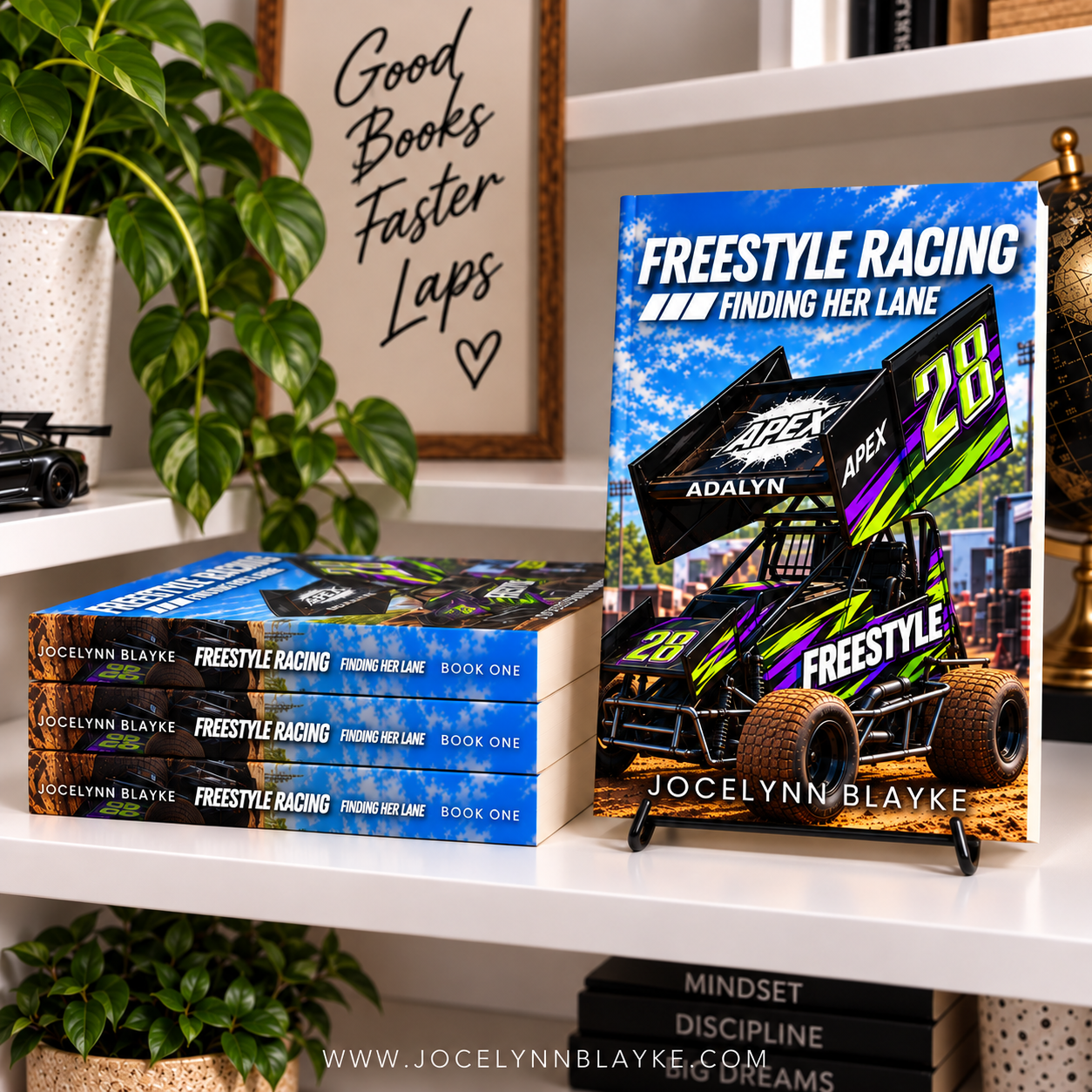 FREESTYLE RACING™ : FINDING HER LANE | BOOK 1 | SIGNED BY AUTHOR | Paperback | Free Shipping