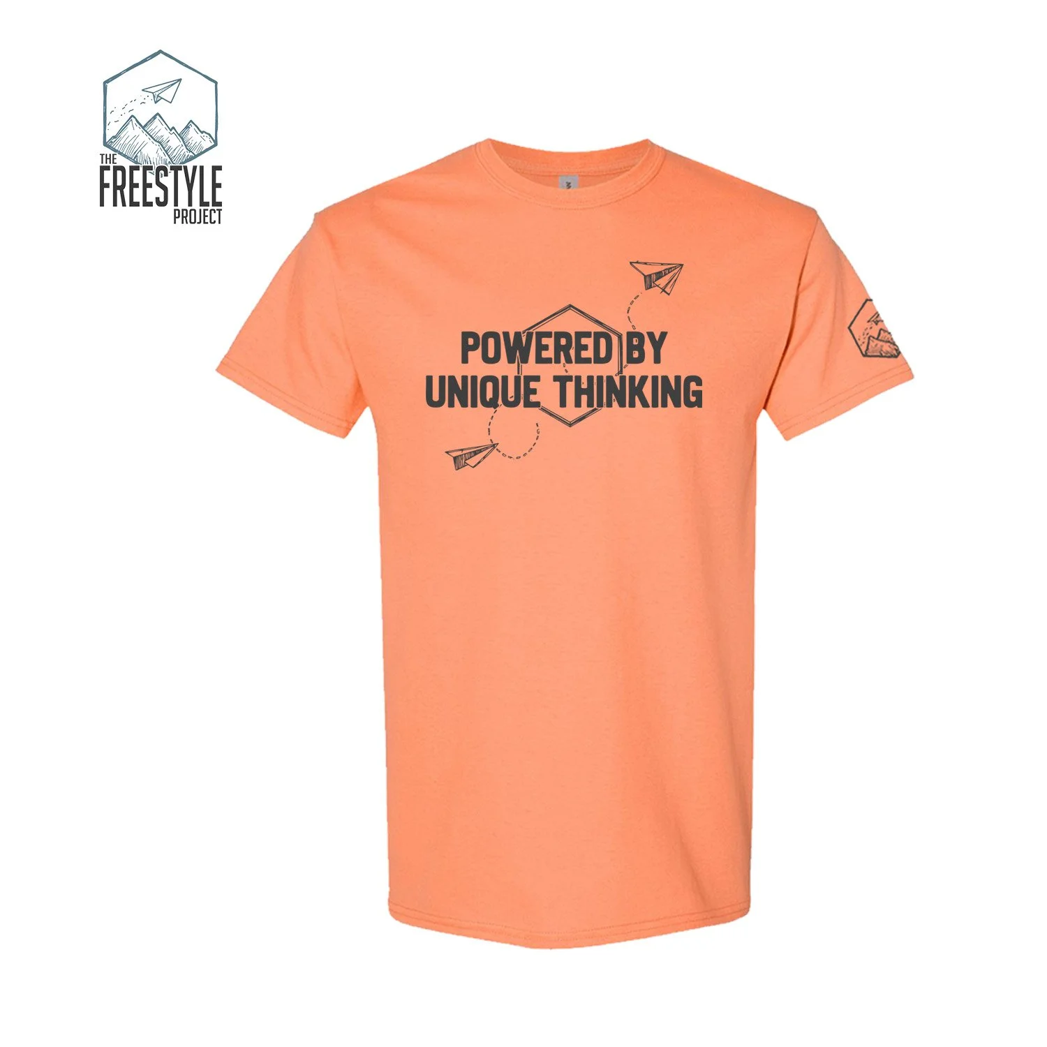 unique thinking - tshirt - tangerine.jpg