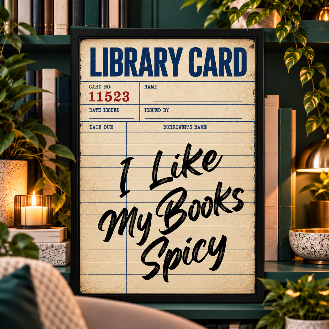 I Like My Books Spicy | Poster | Digital Download
