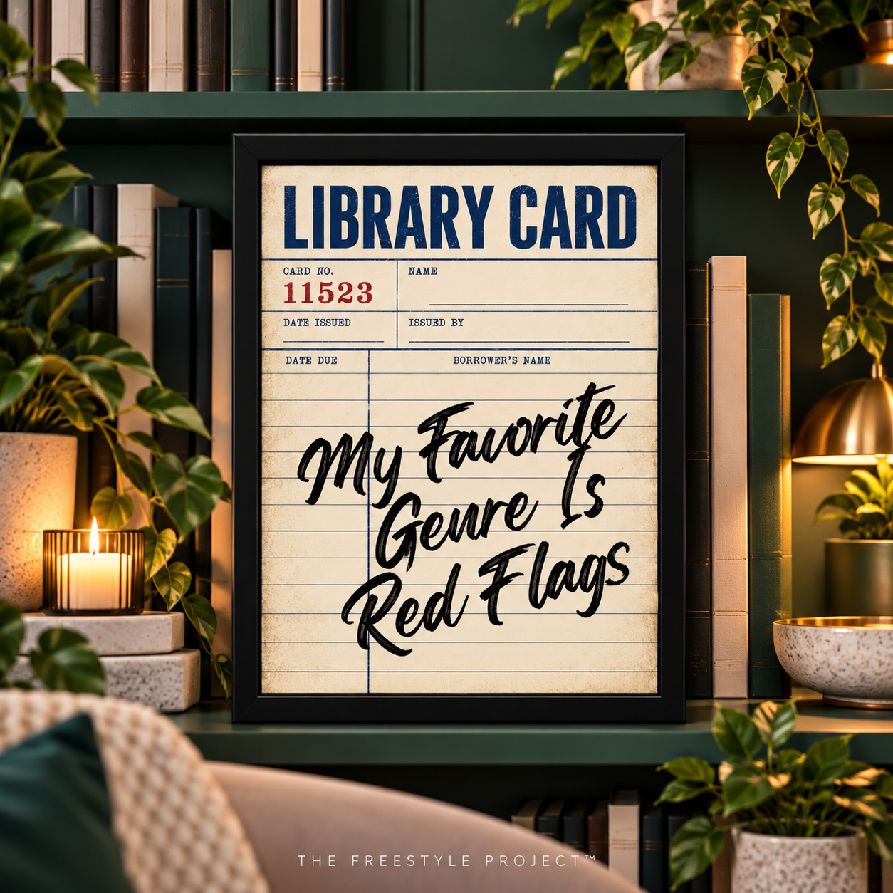My Favorite Genre Is Red Flags | Poster | Digital Download