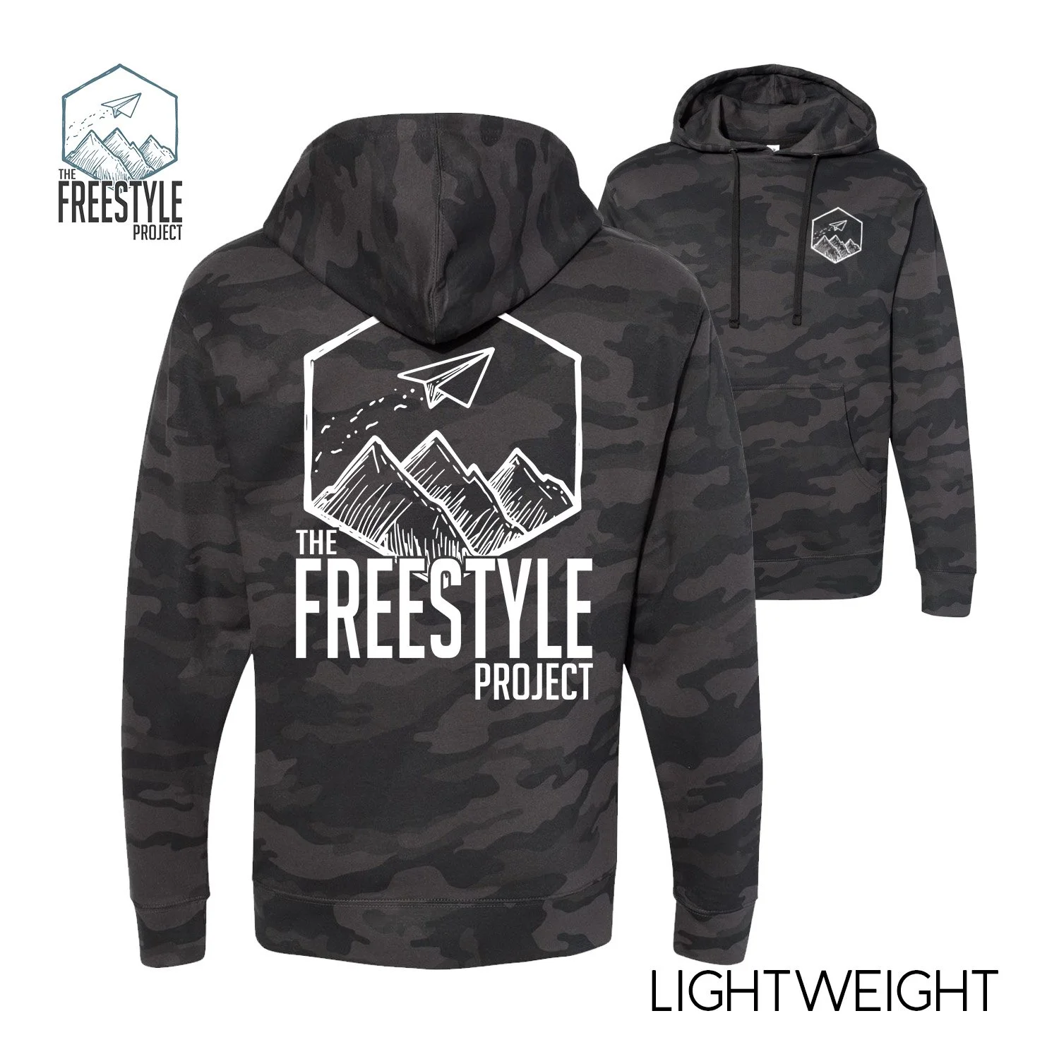 The Freestyle Project™ | Camo Hoodie Sweatshirt | Lightweight
