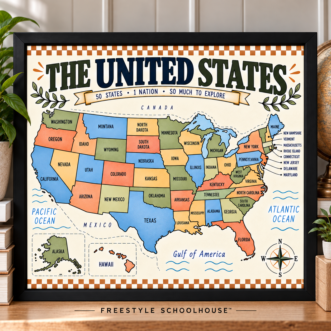 Vintage United States Map Display.png