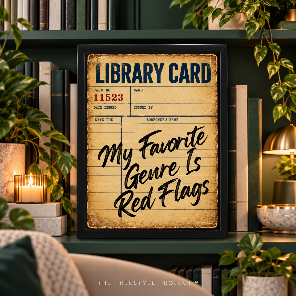 My Favorite Genre Is Red Flags | Poster | Vintage | Digital Download