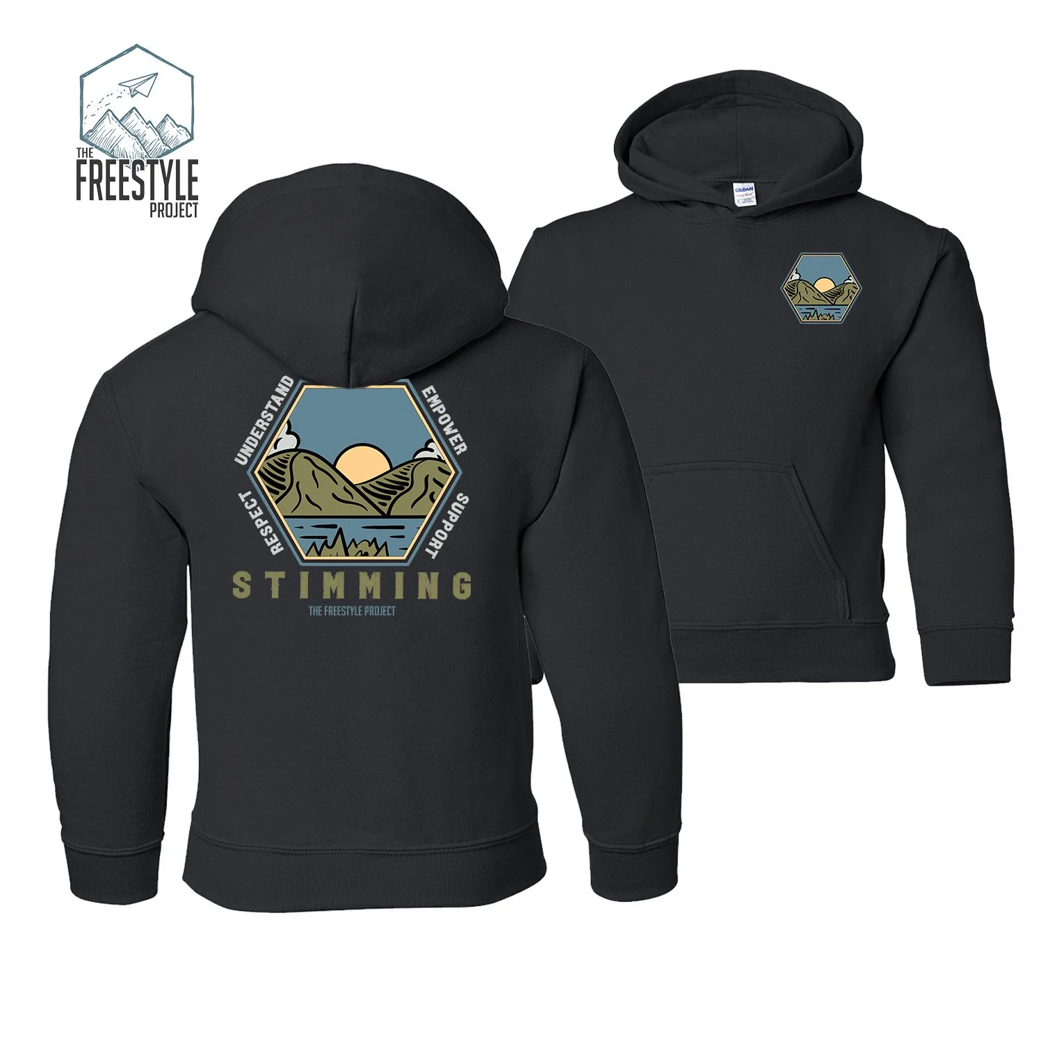 Respect • Understand • Normalize • Empower • Support Stimming | Hoodie