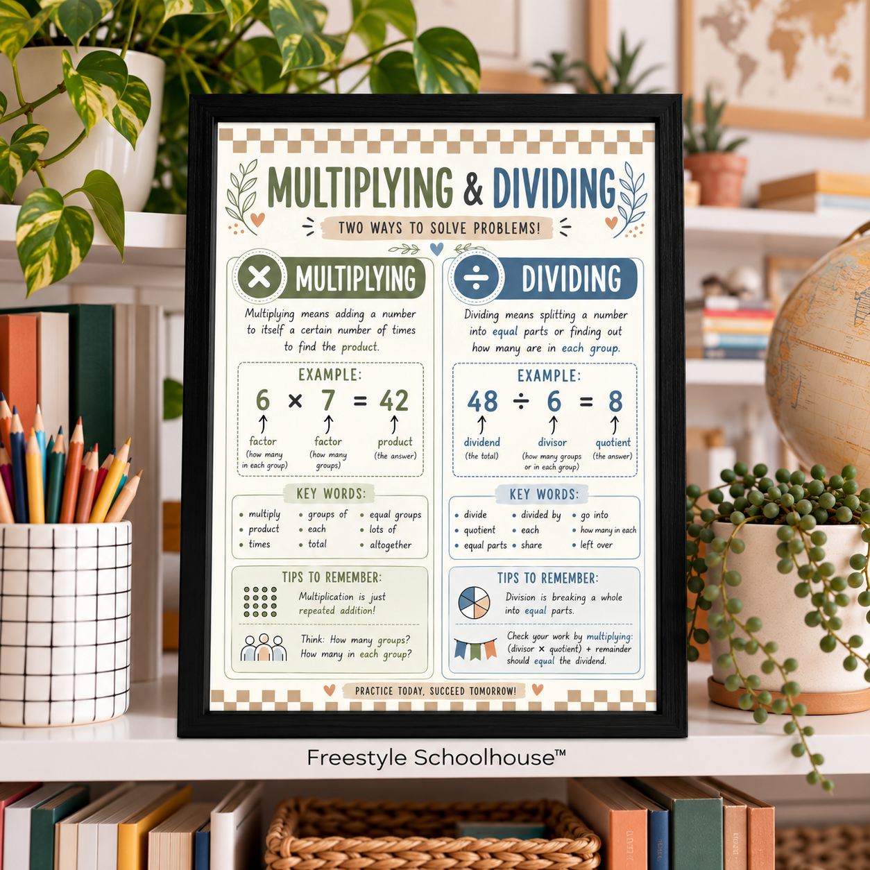 Cozy Arithmetic Poster Desk Display.png