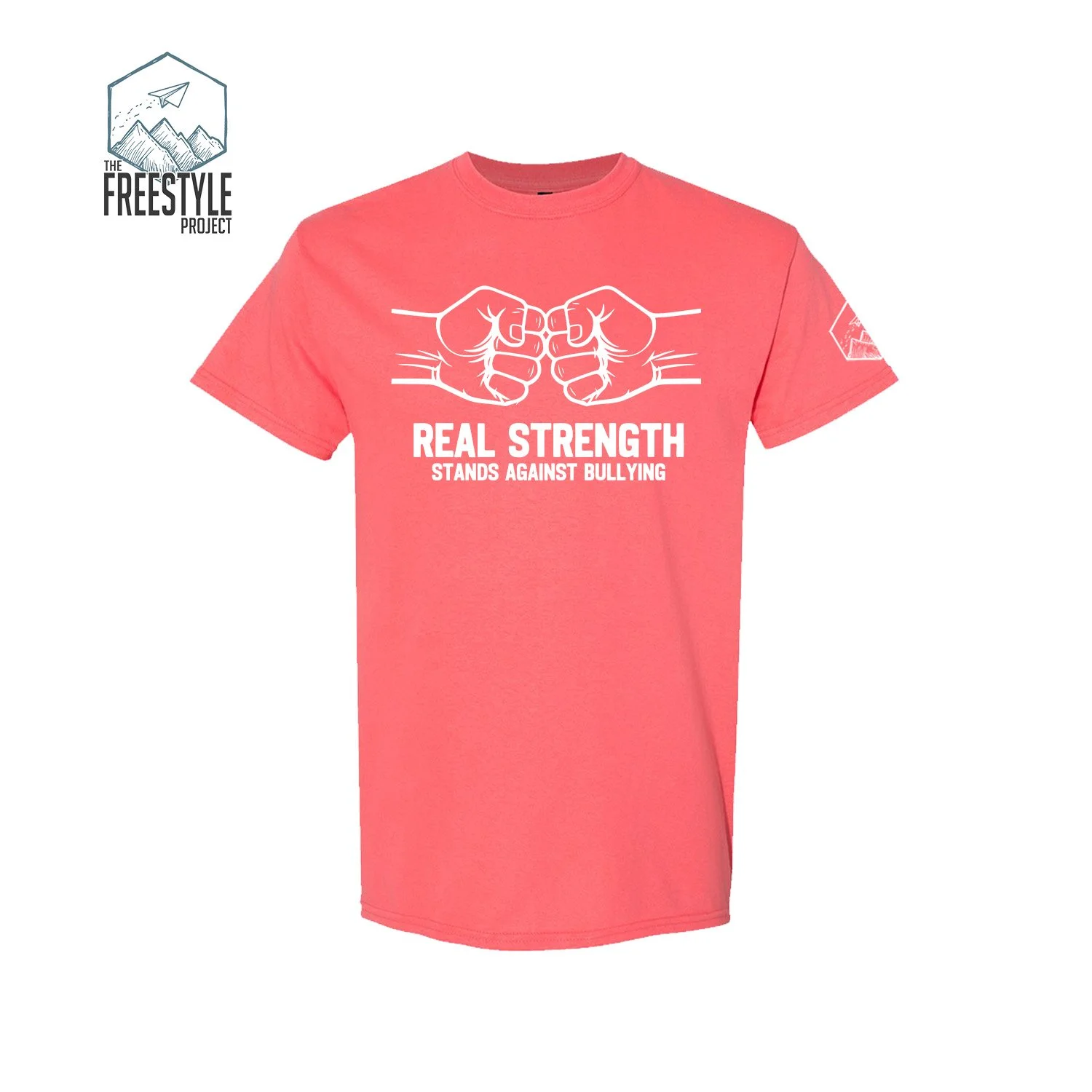 stand against bullying-coral silk-tshirt.jpg