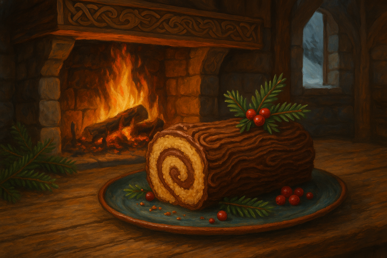 The Real Reason We Decorate Yule Logs at Christmas