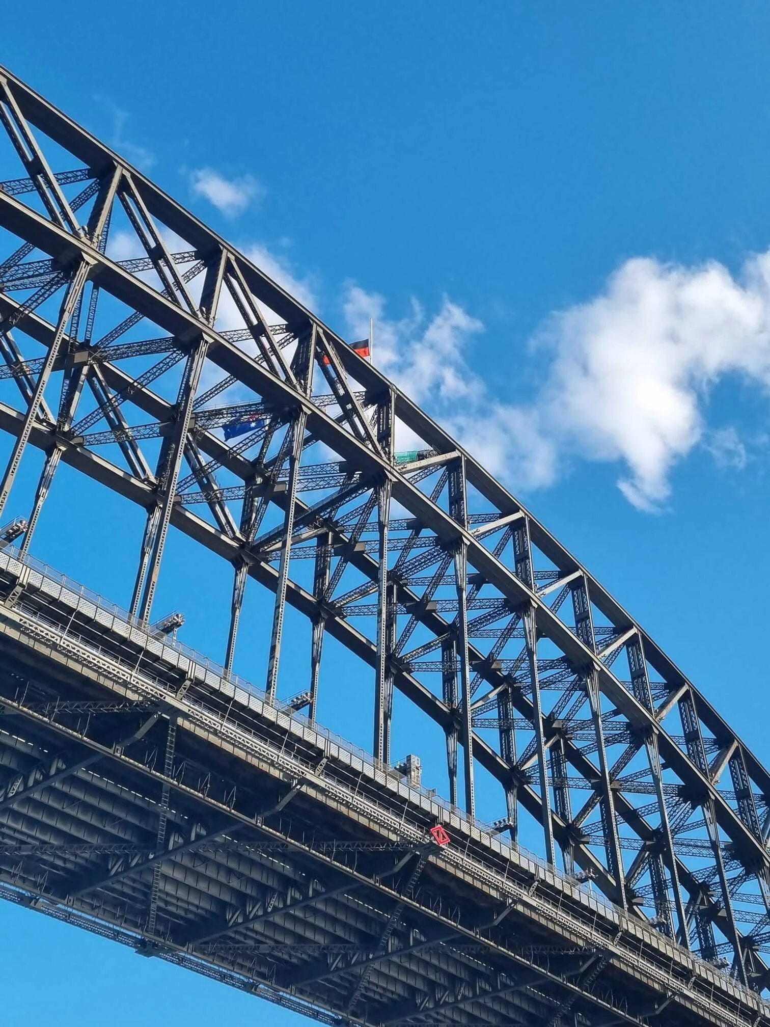 Sydney harbour bridge vanaf onder