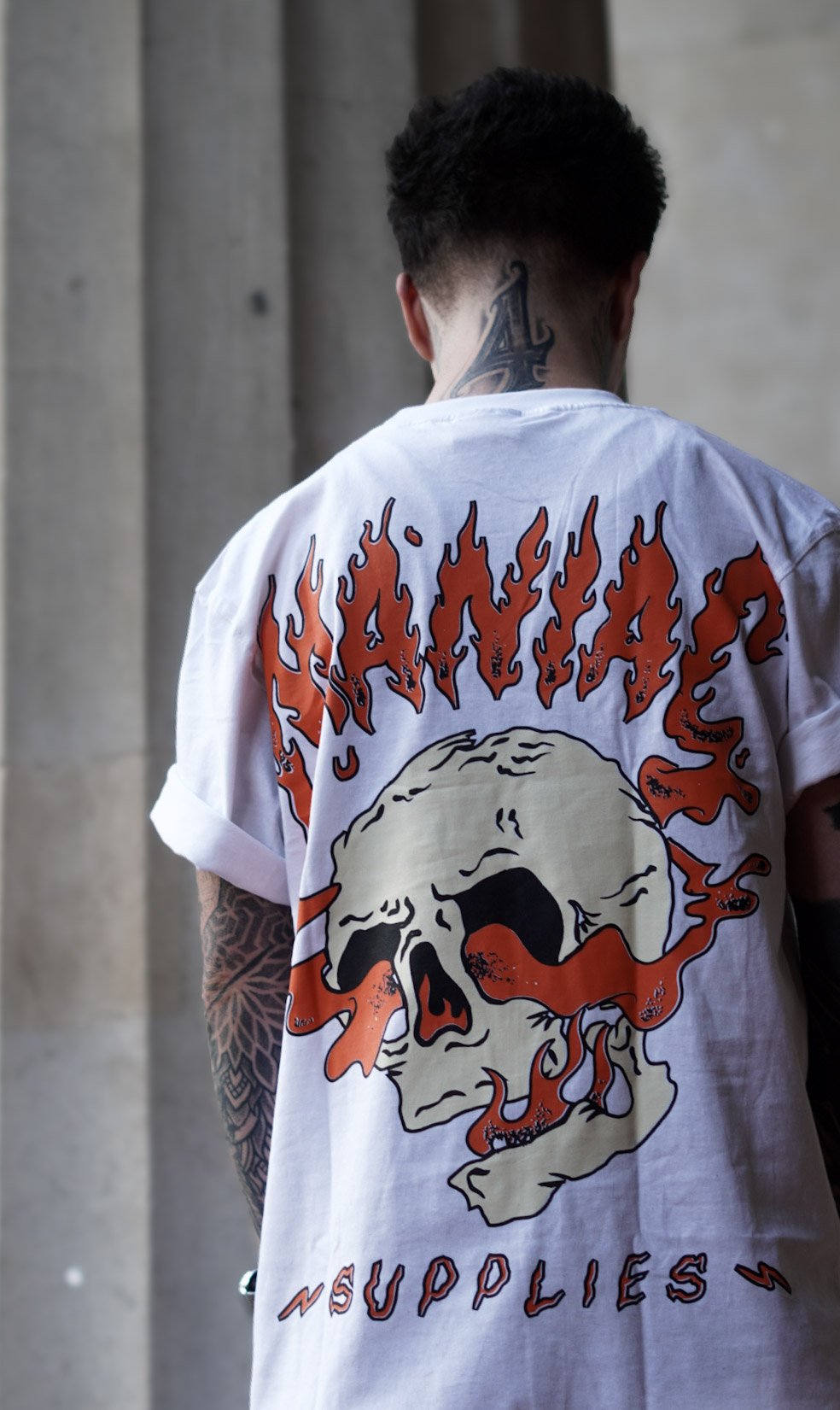 MANIAC - FLAMING SKULL