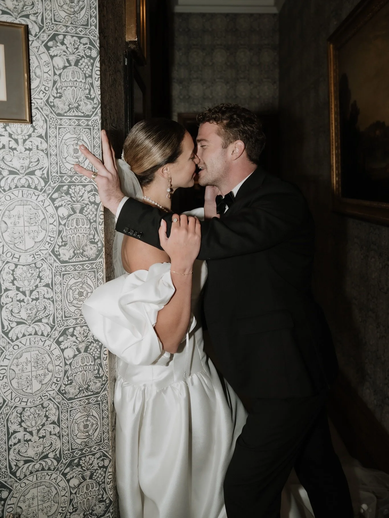 Stolen moments in quiet corridors 🤍 where the world slows down and it&rsquo;s just the two of them 🎞️
&bull;
&bull;
&bull;
&bull;
&bull;
&bull;
#candidweddingphotography 
#WeddingPhotography #WeddingPhotographer #UKWeddingPhotographer #WeddingInspo