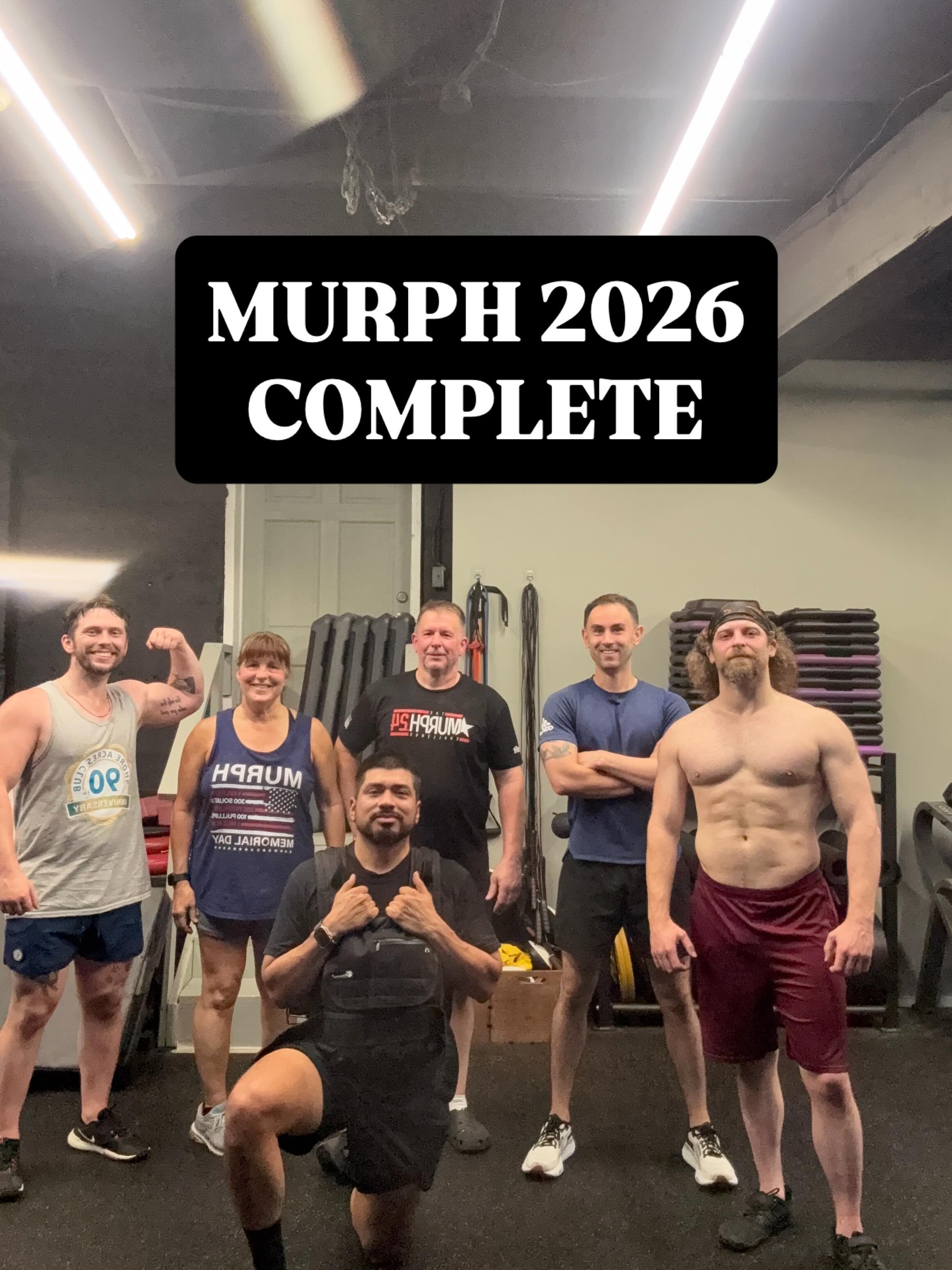 Genesis Gym 3rd Murph Challenge complete!

A lot of grit, heart and PRs! 

Felt good to do some hard shit to honor the people who sacrifice everything for our safety and our country 

God Bless 🇺🇸 
#murph #murphchallenge #murphchallenge2026 #gymsqu