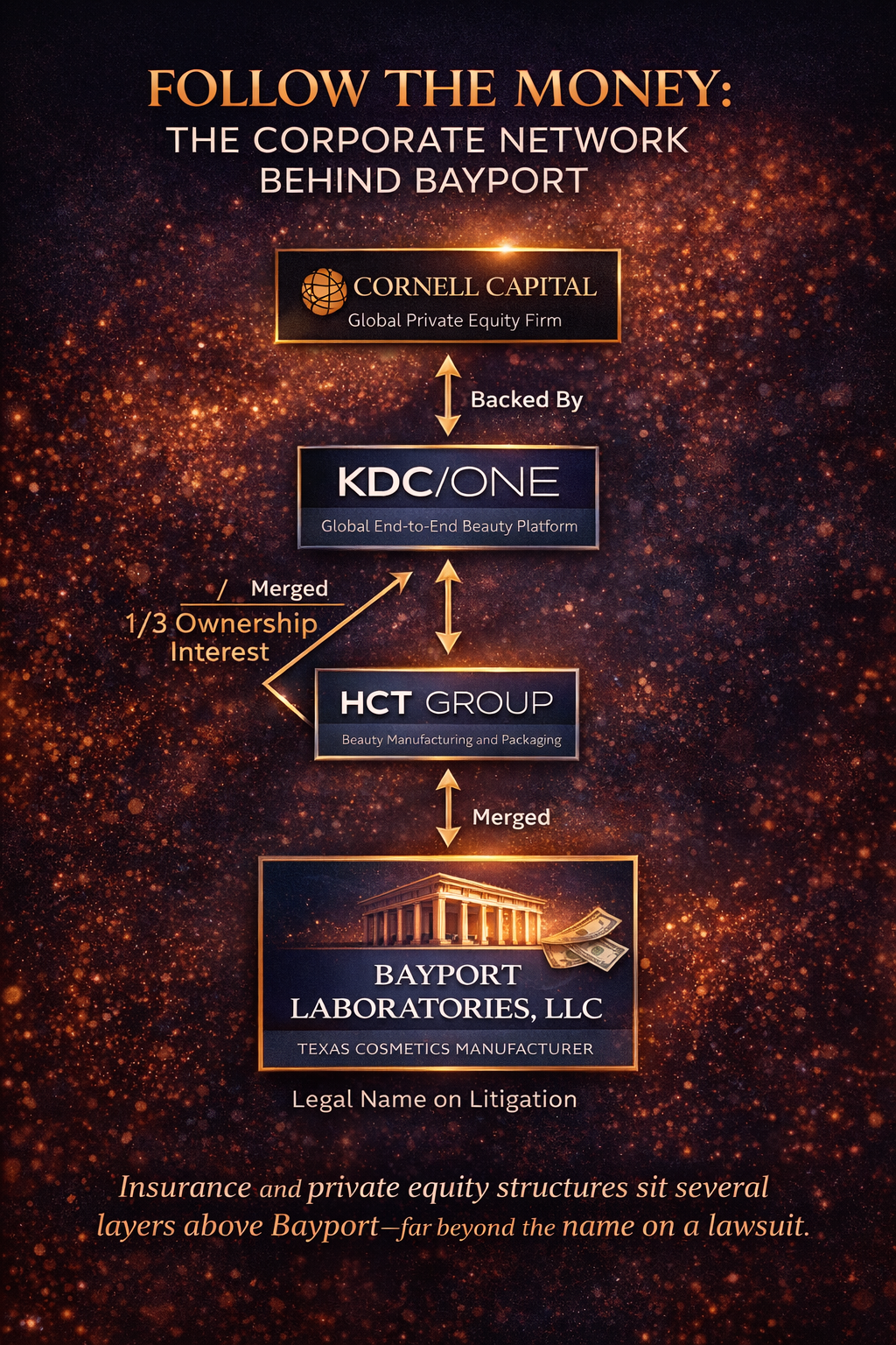 BAYPORT IS BACKED BY CORNELL CAPITAL, HCT BY KDC/ONE AND KDC ONE