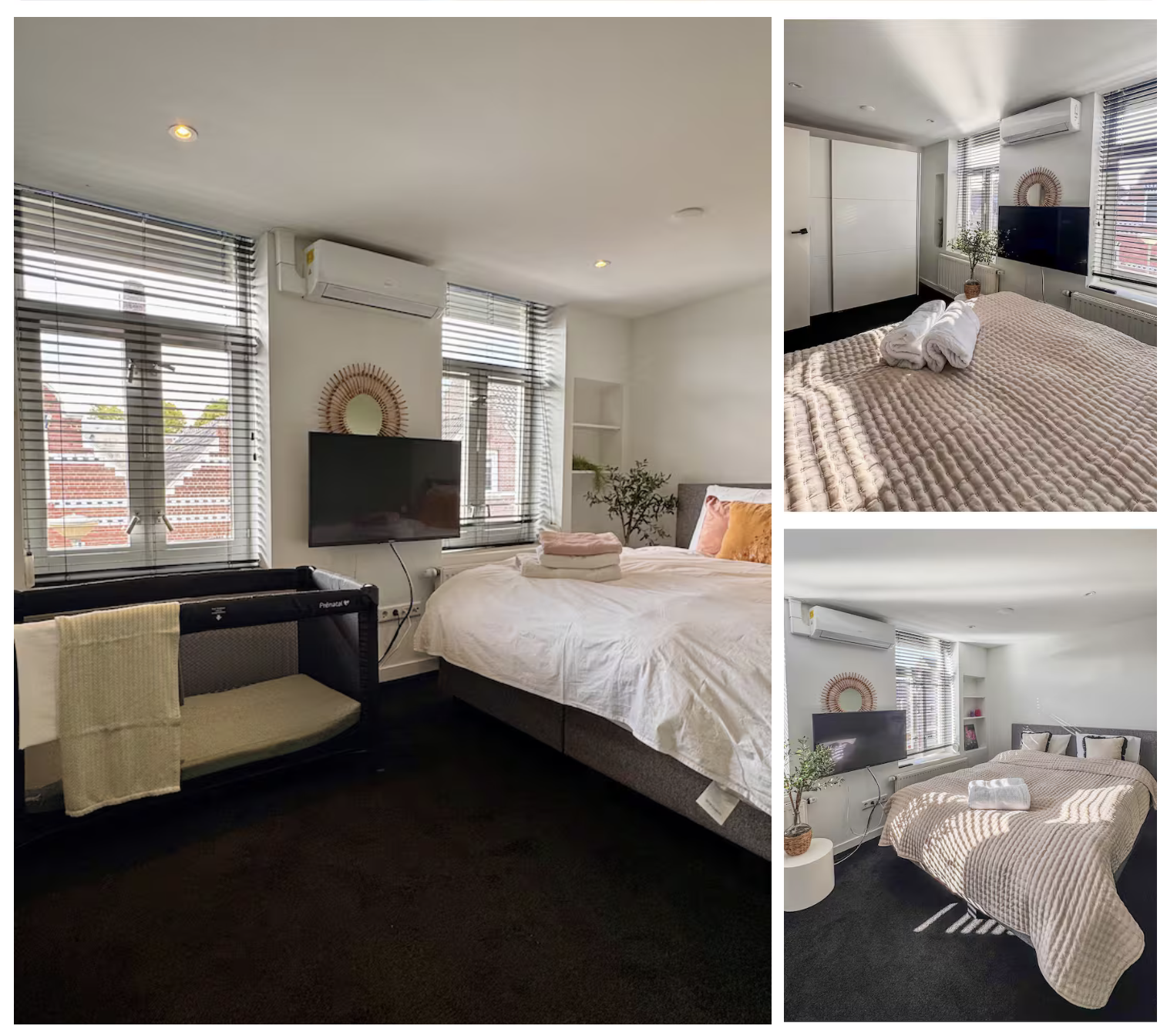 King-size bed 180 × 200 cm · Ensuite shower · Private terrace