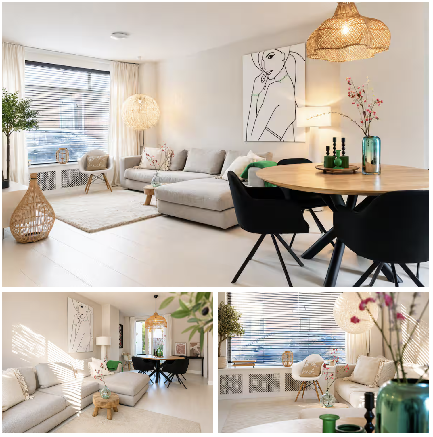 Bright and stylish living room at Stay in Breda city centre