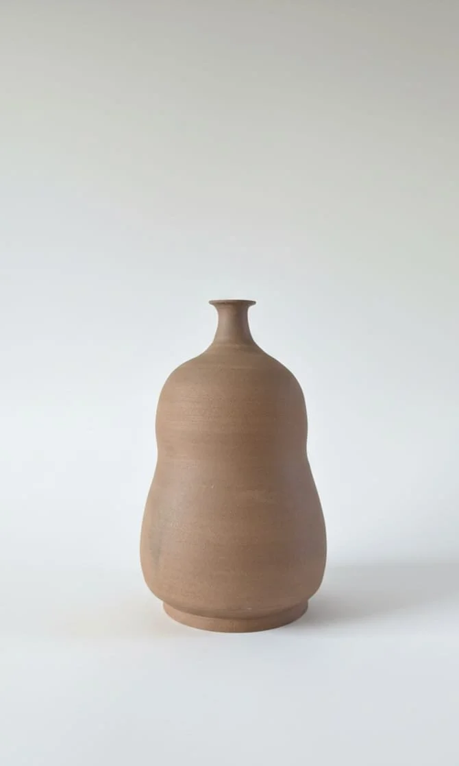 Vase bubbel, lichtbruin