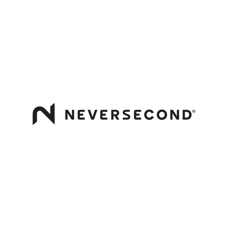 The logo for Neversecond, with a stylized 'N' icon and the company name in black text.