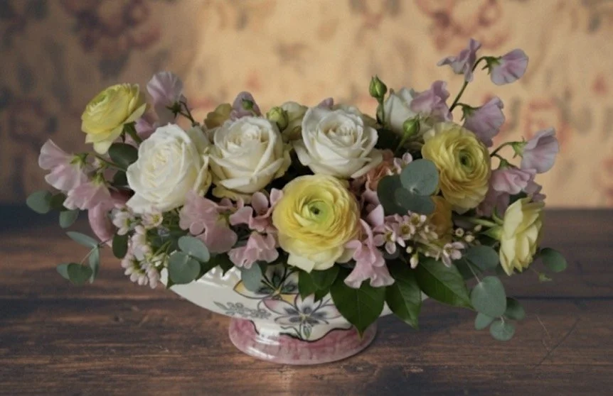 Keepsake ~ Springtime Serenade with Fresh Floral Arrangement