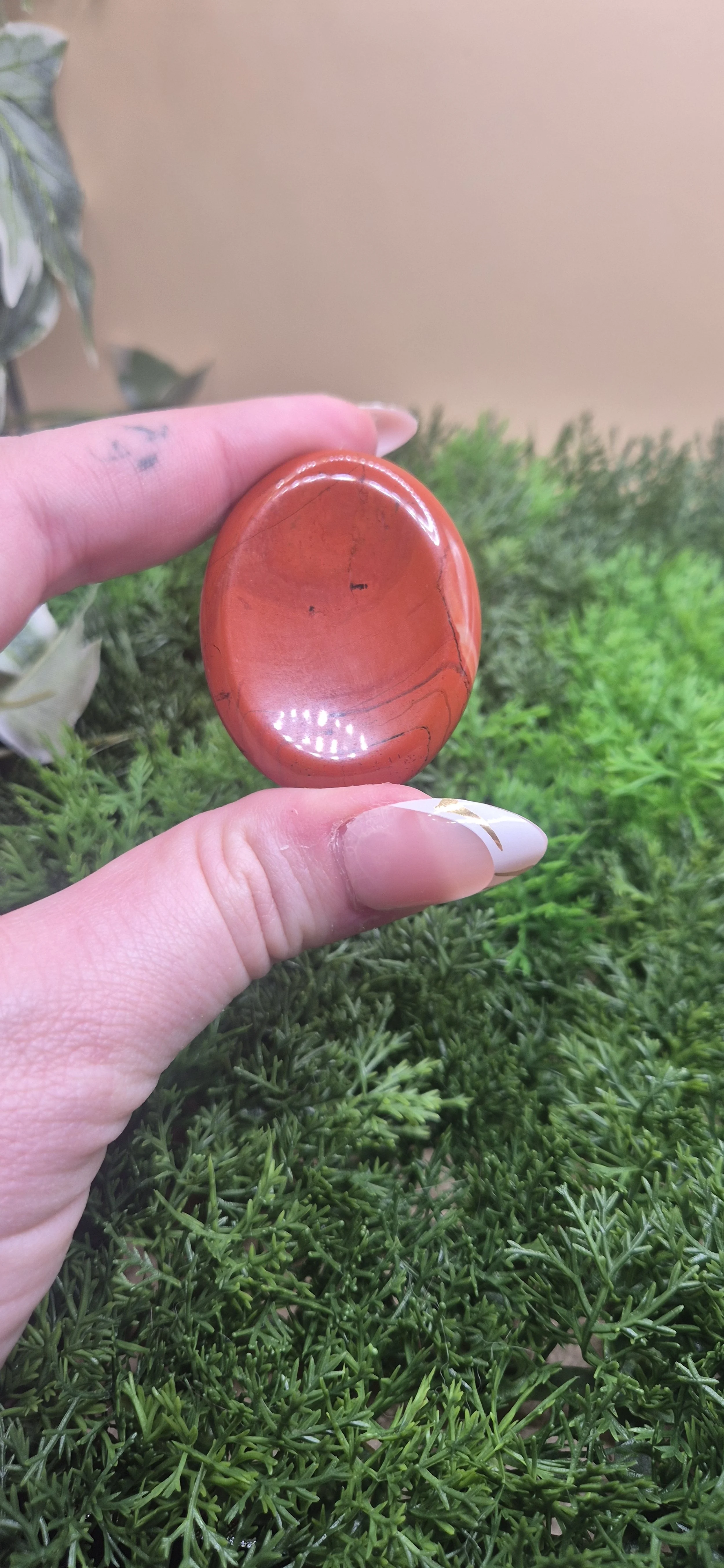 Red Jasper Worry Stone