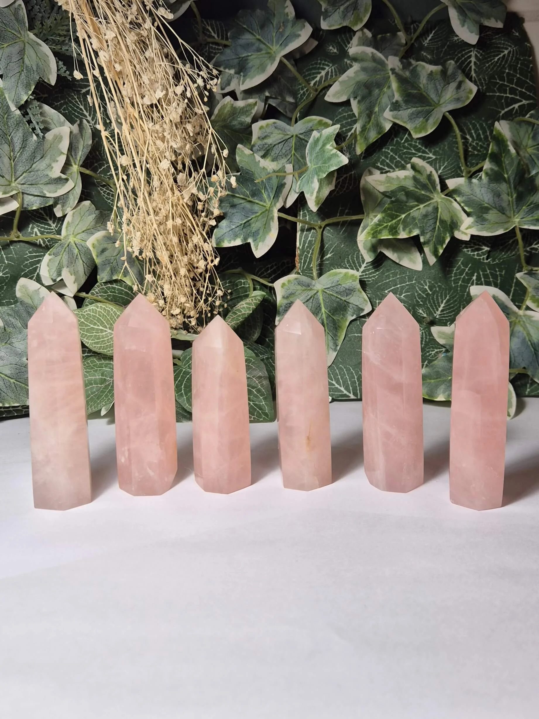 ✨ BEST SELLER Rose Quartz Tower | Healing Crystal Tower UK