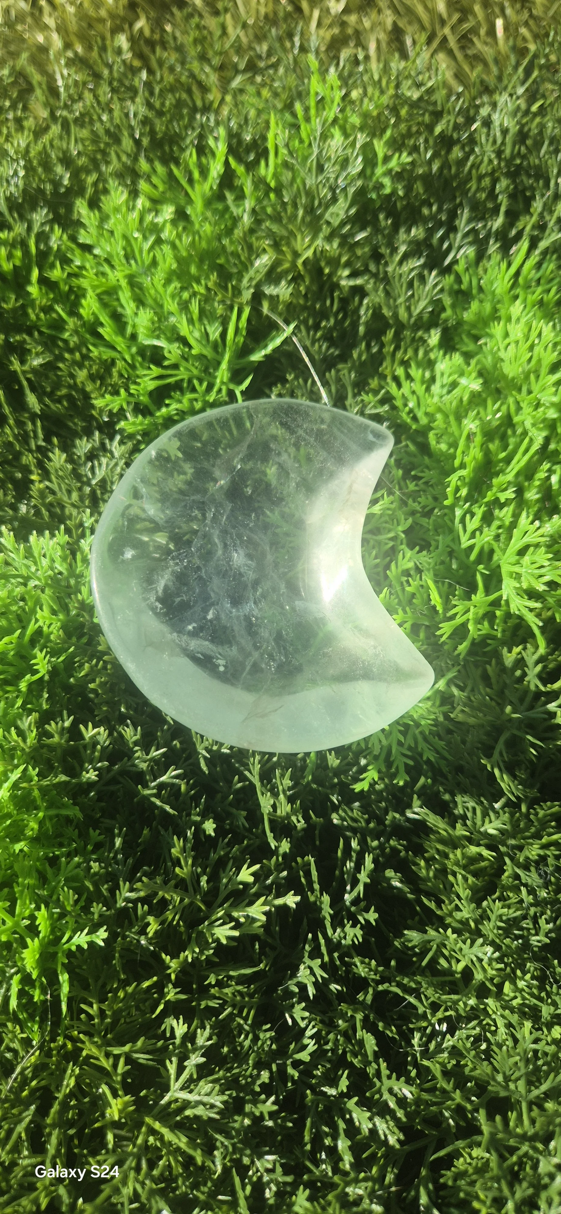 🌙 Green Fluorite Moon (5.5cm)