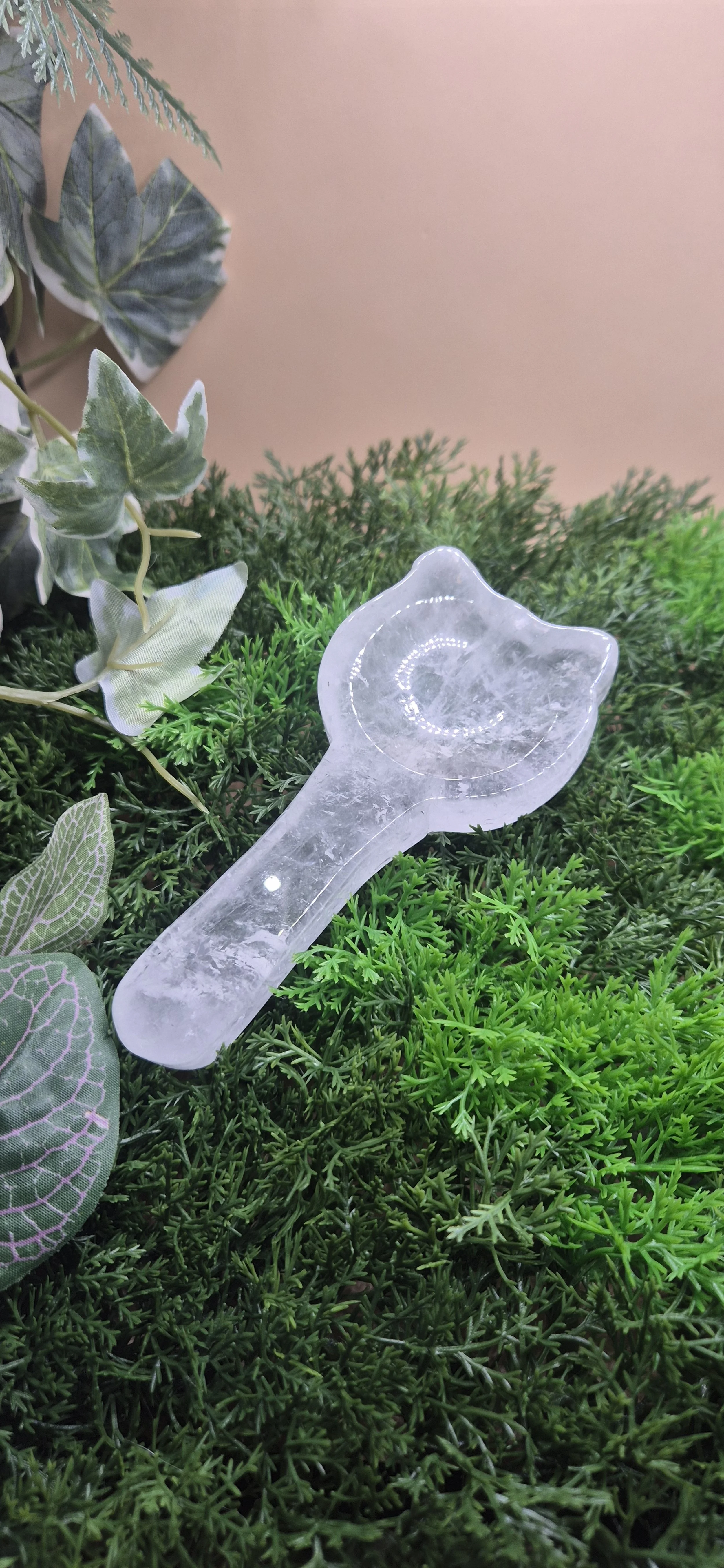Clear Quartz Gua Sha / Massage Tool – 11cm