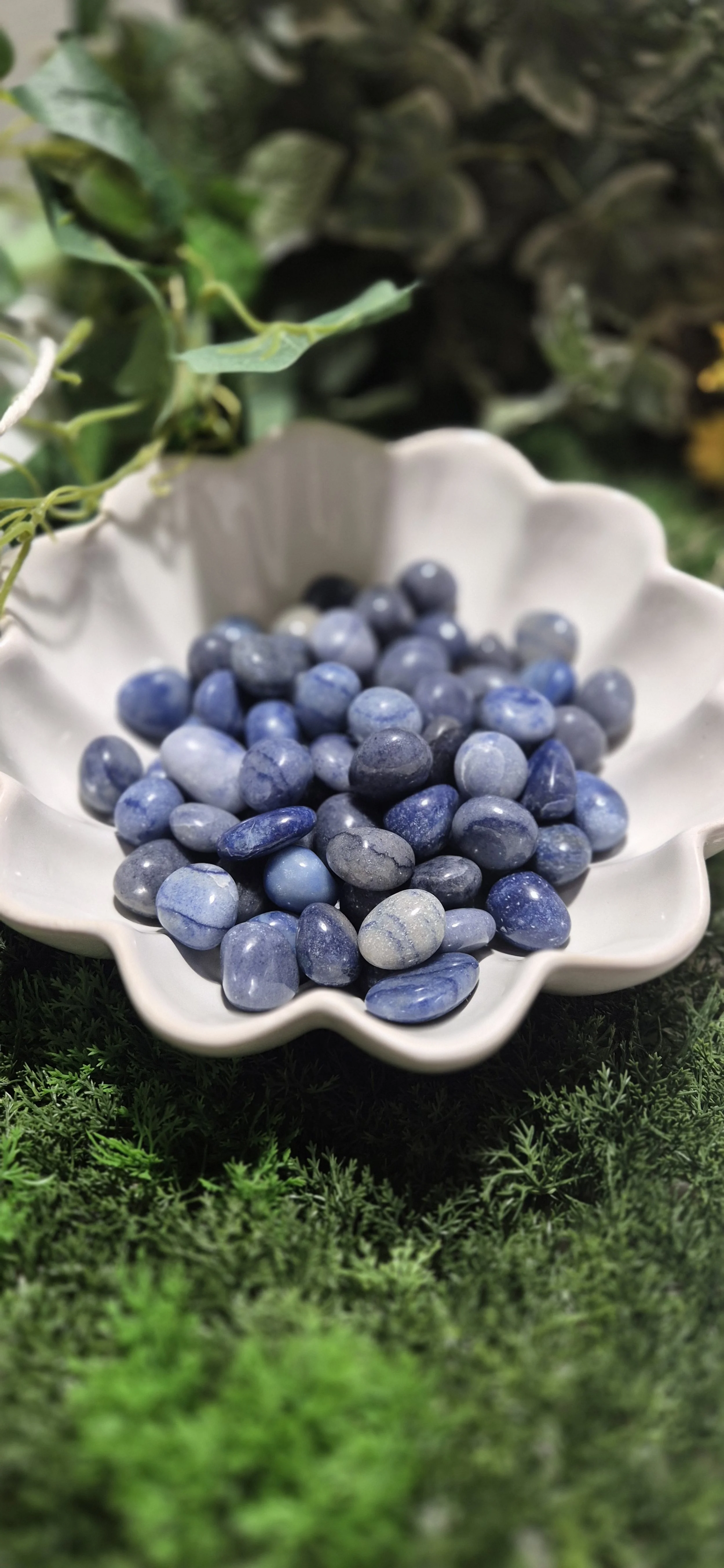 Soothing Blue Aventurine Tumbles – 100g Bundle